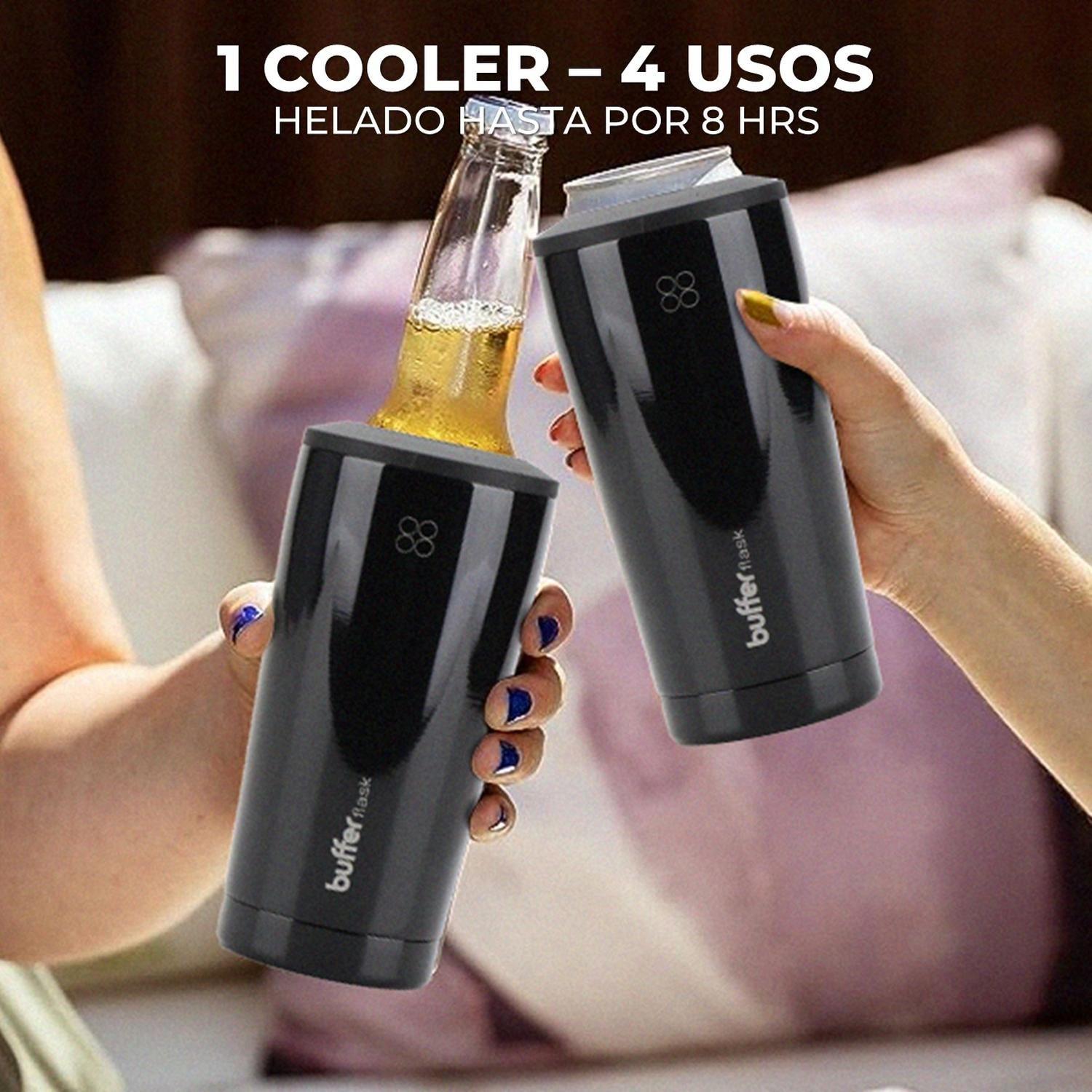 Termo Aislador Porta Cubre Latas Botellas 4en1 Buffer Set 2-5