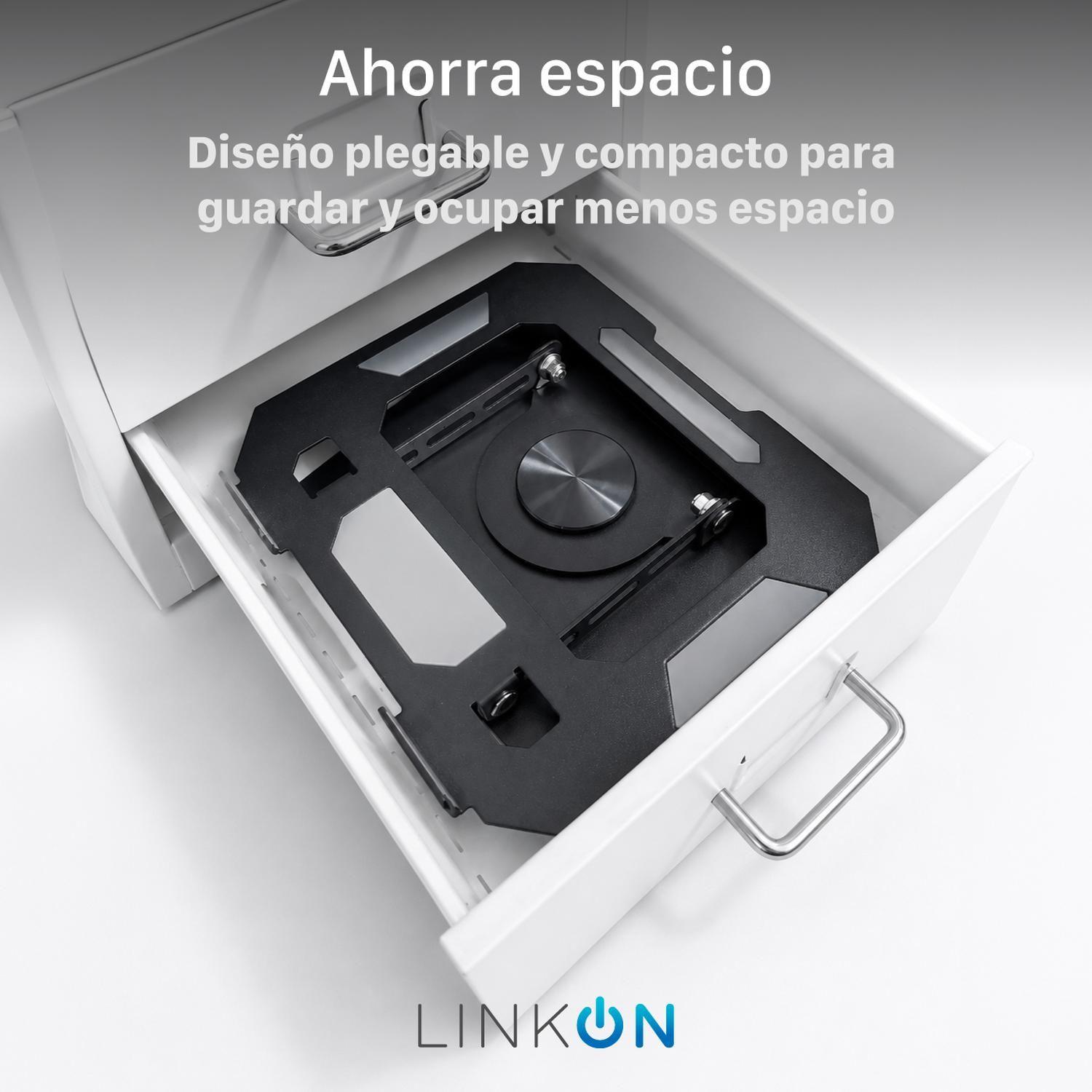 Soporte Notebook Linkon Aluminio Ajustable 360° hasta 17"-4