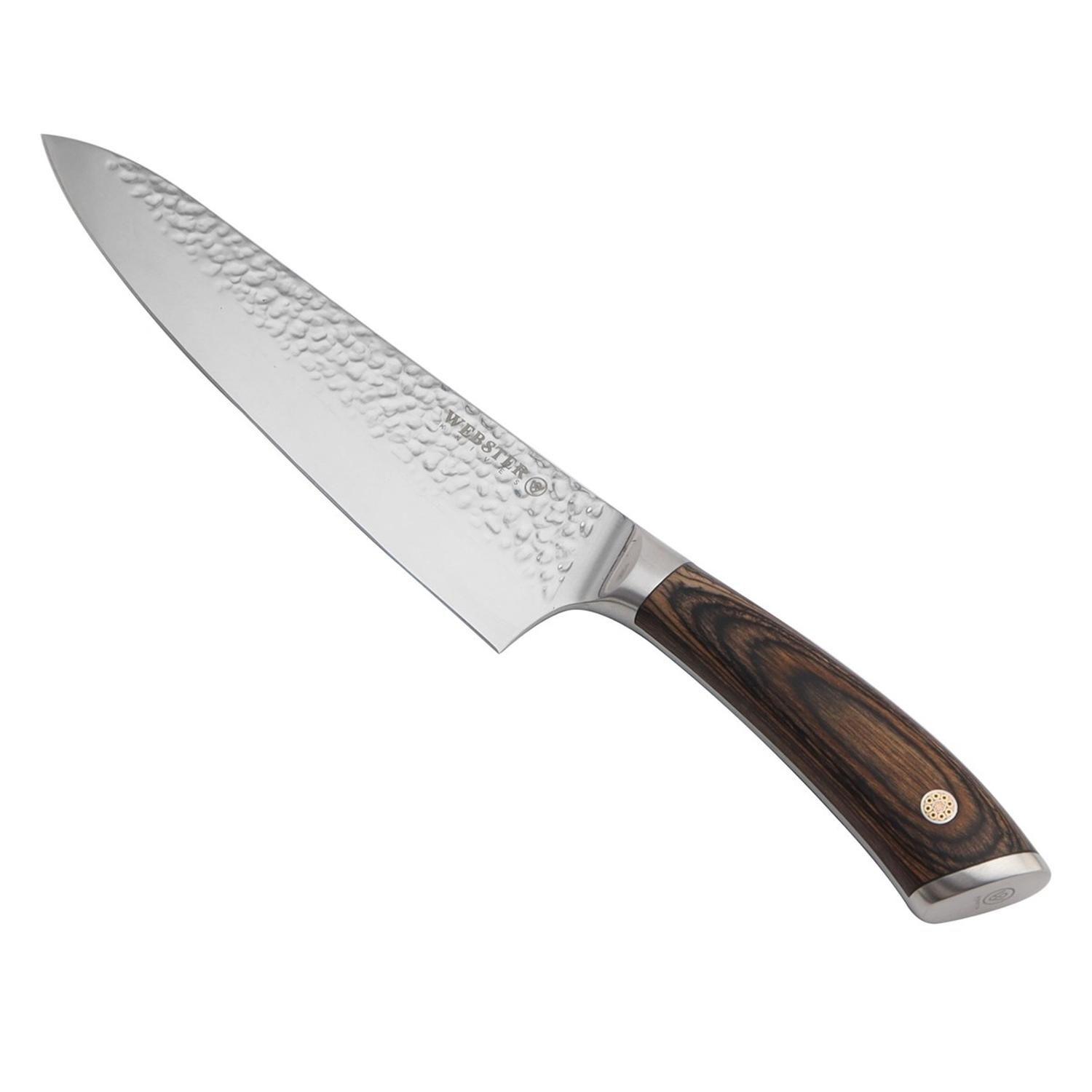 Cuchillo Acero Premium Parrillero Cocina Chef Asado Martillado Cafe-0
