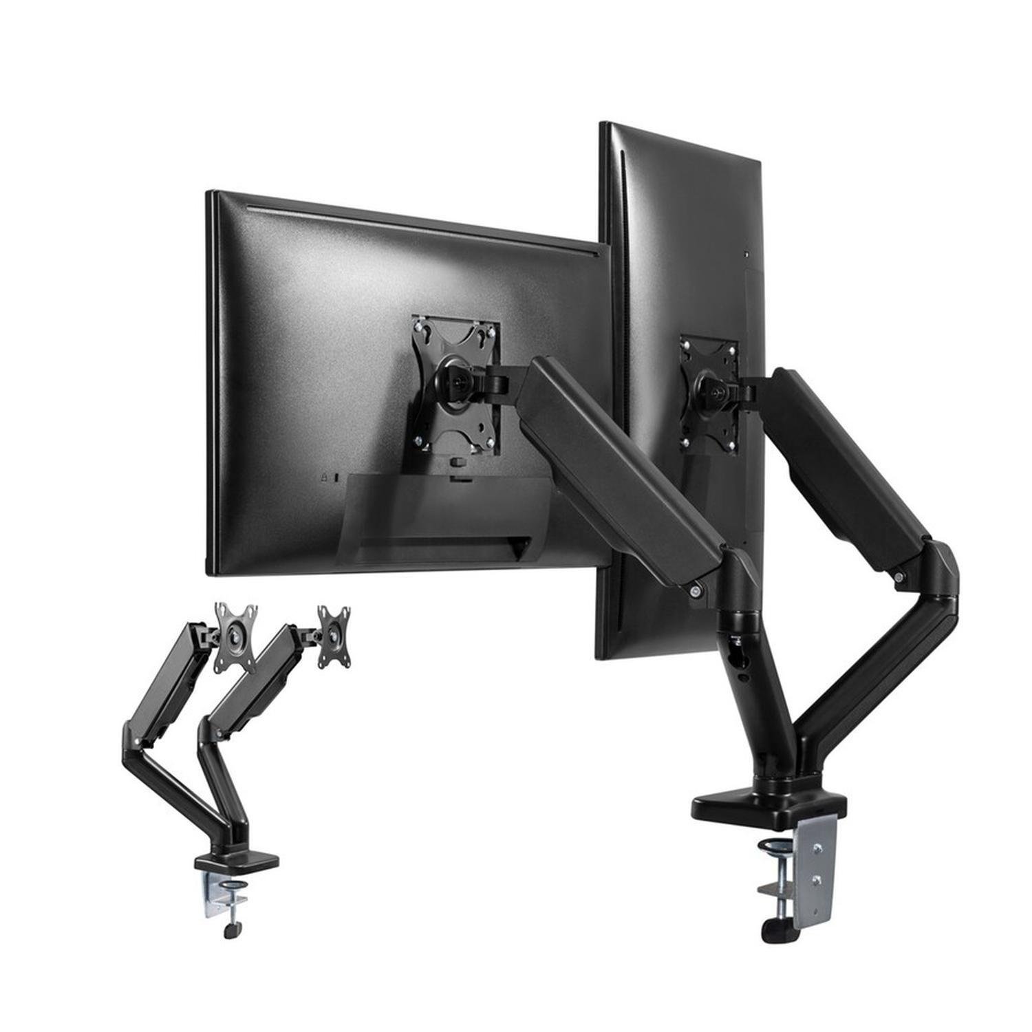 Brazo Soporte Doble Para 2 Monitores Escritorio Linkon-8