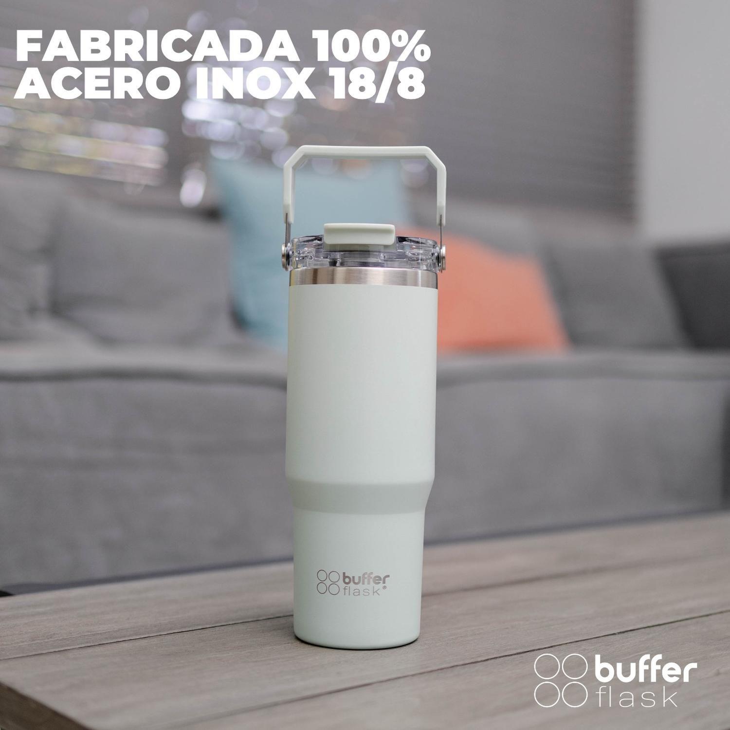 Botella Termica Agua Mug Buffer Acero Inox 800 ml Verde-3