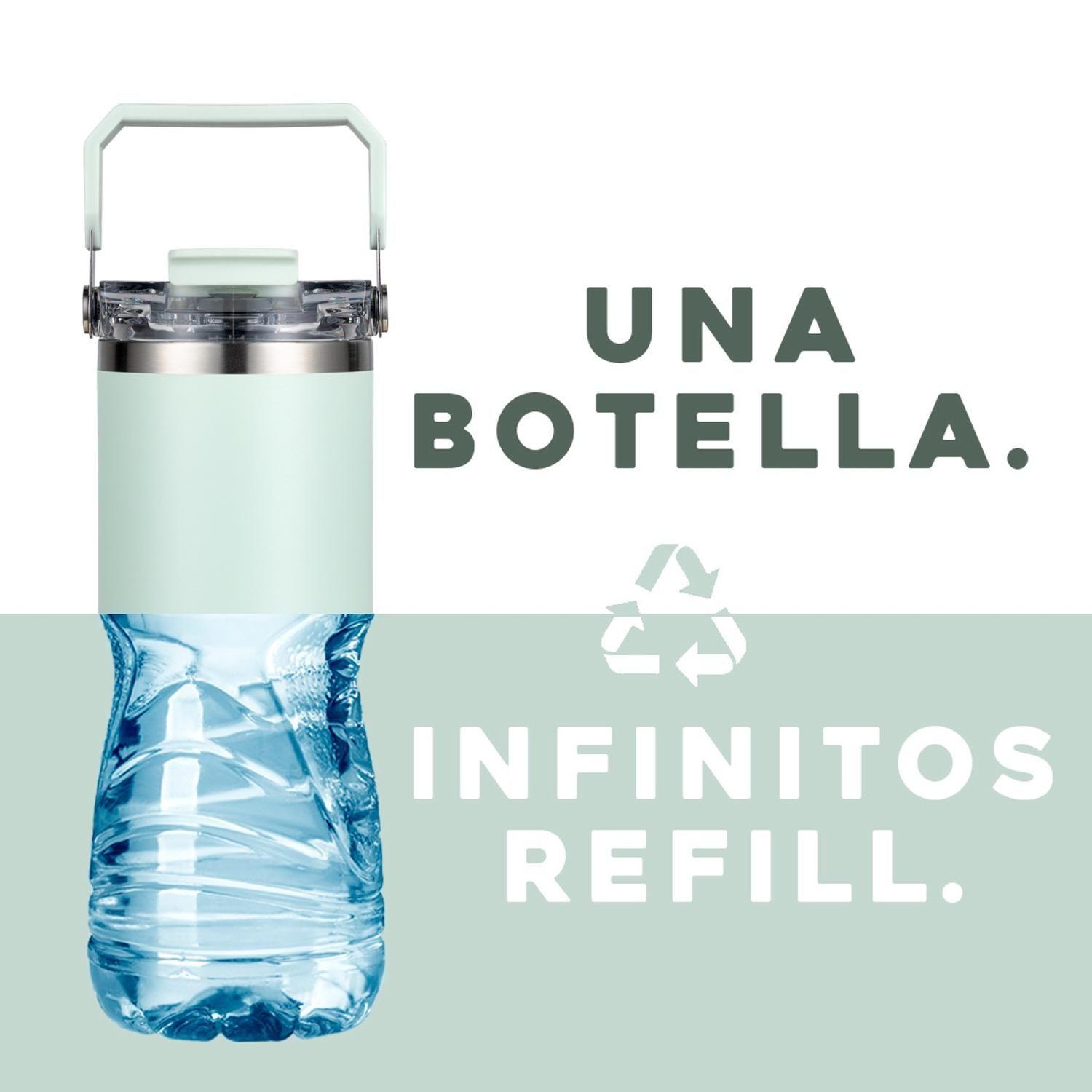 Botella Termica Agua Mug Buffer Acero Inox 800 ml Verde-5