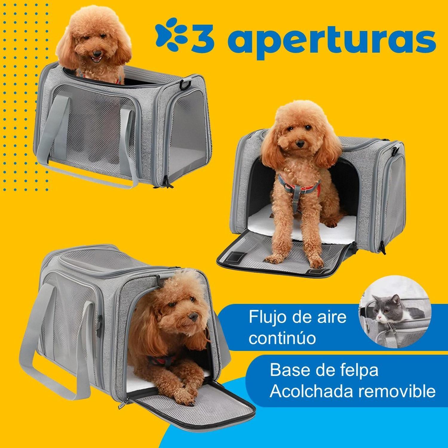 Bolso Transportador Mascota Perro Gato Petpal Respirable-2