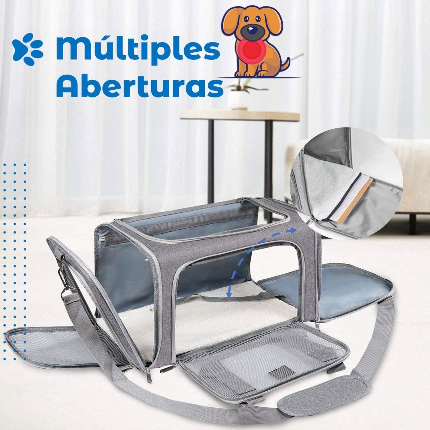 Bolso Transportador Mascota Perro Gato Petpal Respirable-5