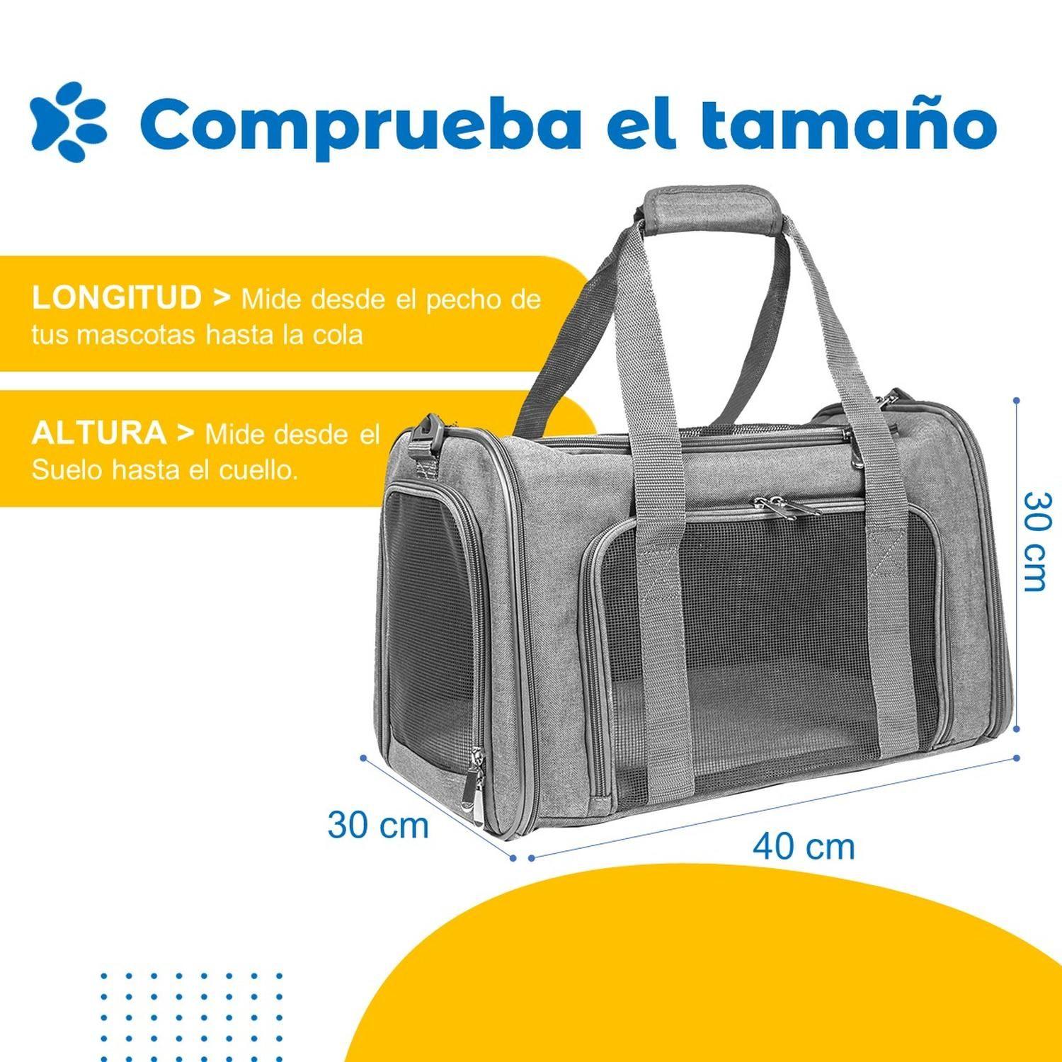 Bolso Transportador Mascota Perro Gato Petpal Respirable-6