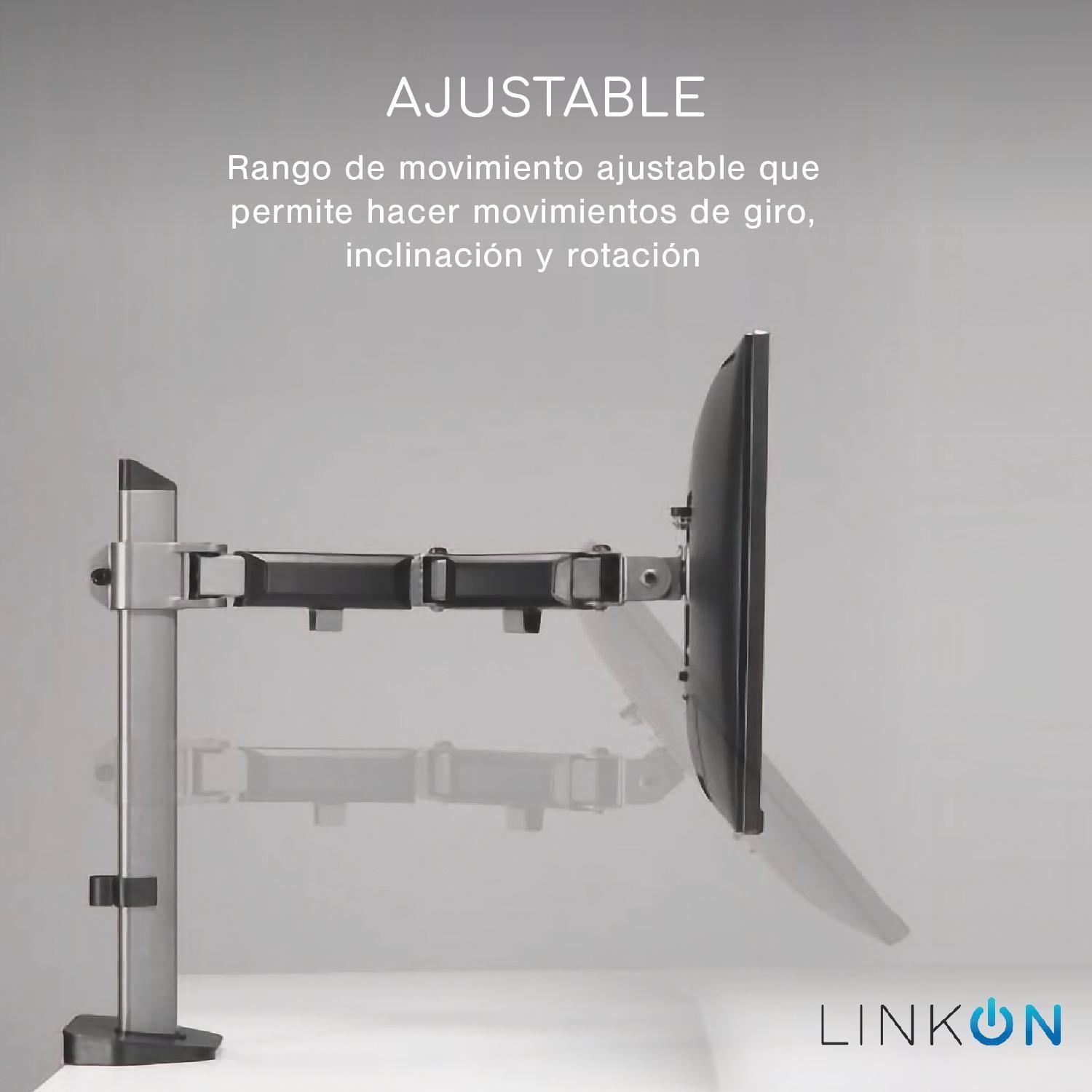 Soporte Brazo Doble Monitor Notebook Linkon Escritorio Lujo-2