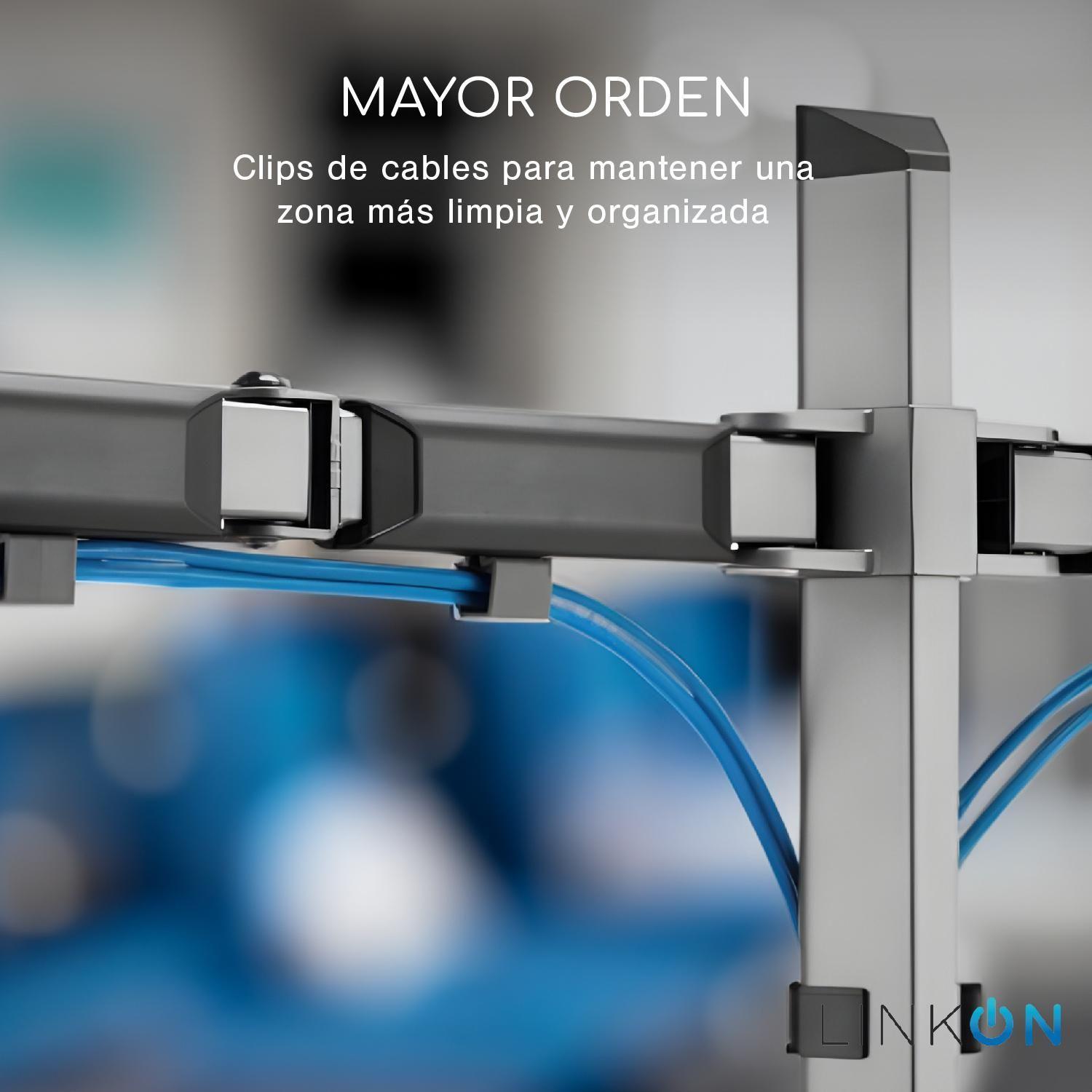 Soporte Brazo Doble Monitor Notebook Linkon Escritorio Lujo-5