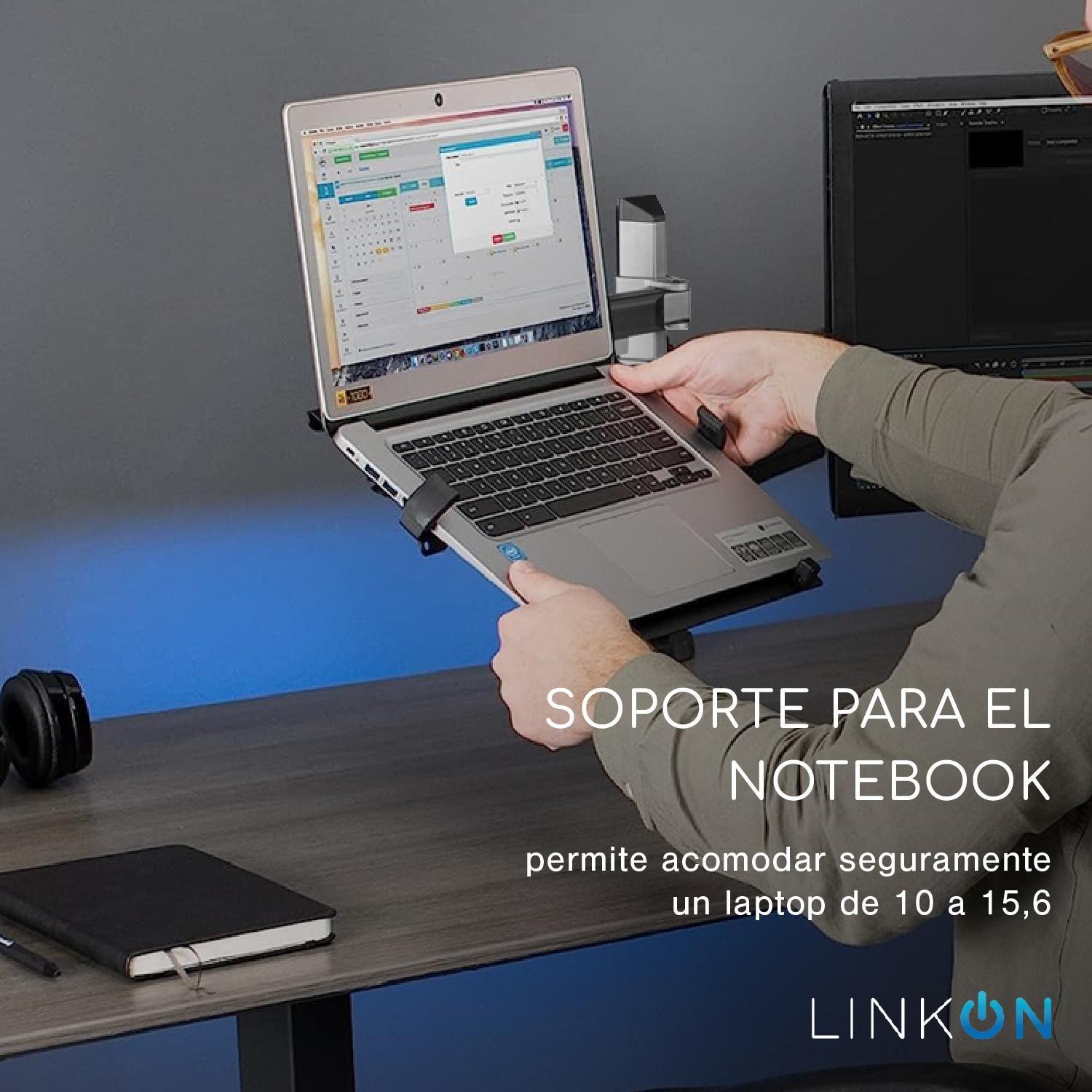 Soporte Brazo Doble Monitor Notebook Linkon Escritorio Lujo-7