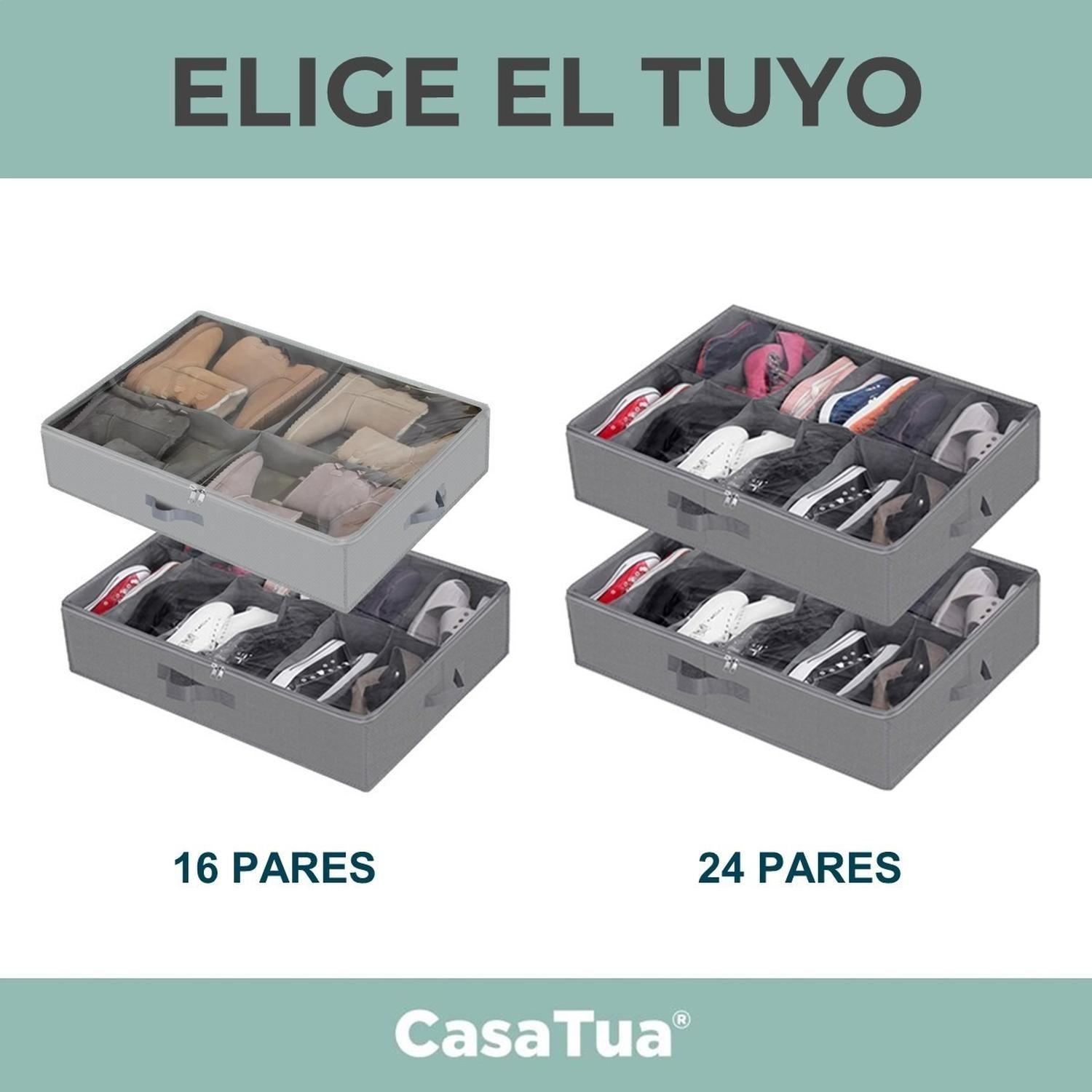 Organizador Zapatos Bajo Cama Almacenamiento Zapatero 24 Pares-6