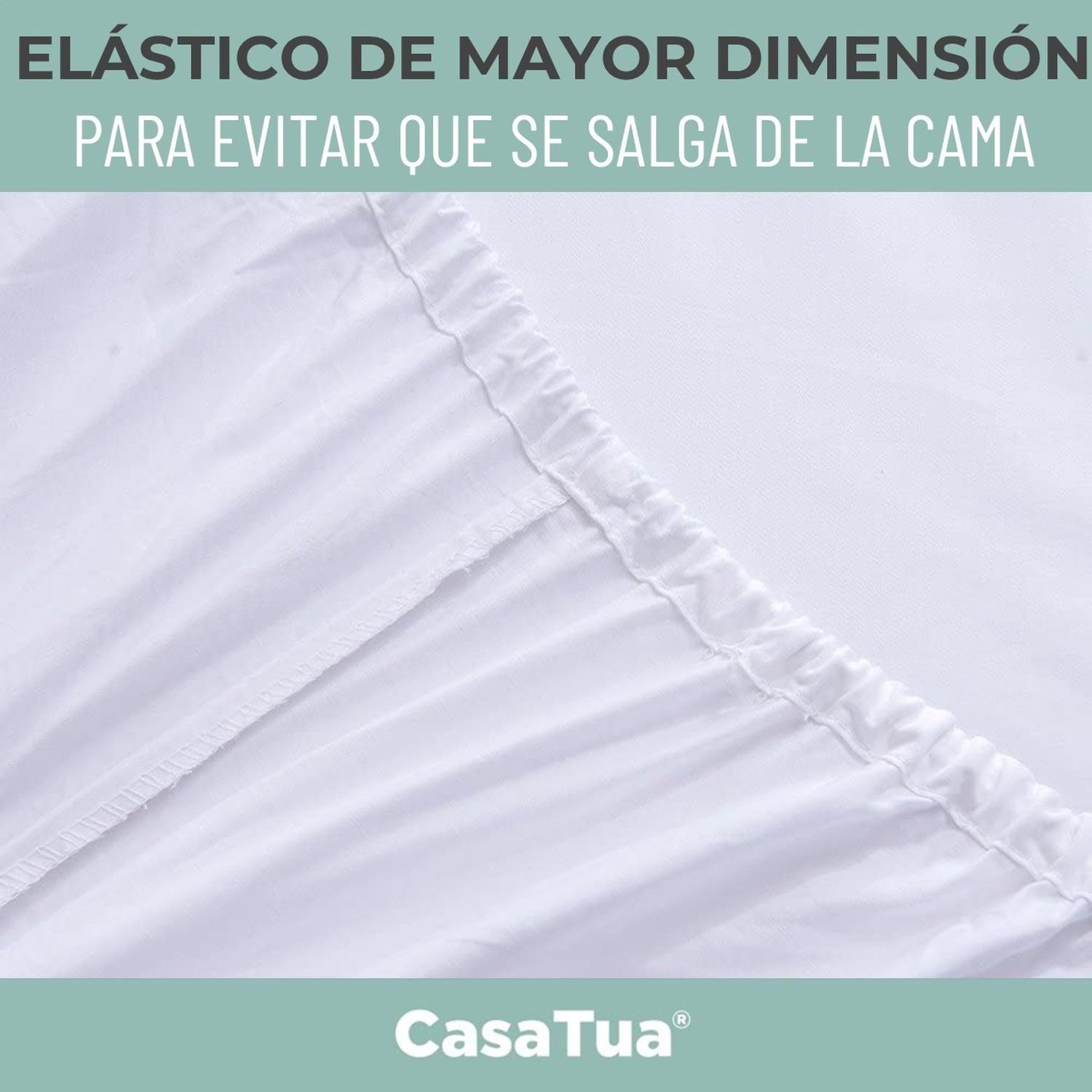 Sabanas Bordadas King Super King CasaTua +Fundas Almohada King-4