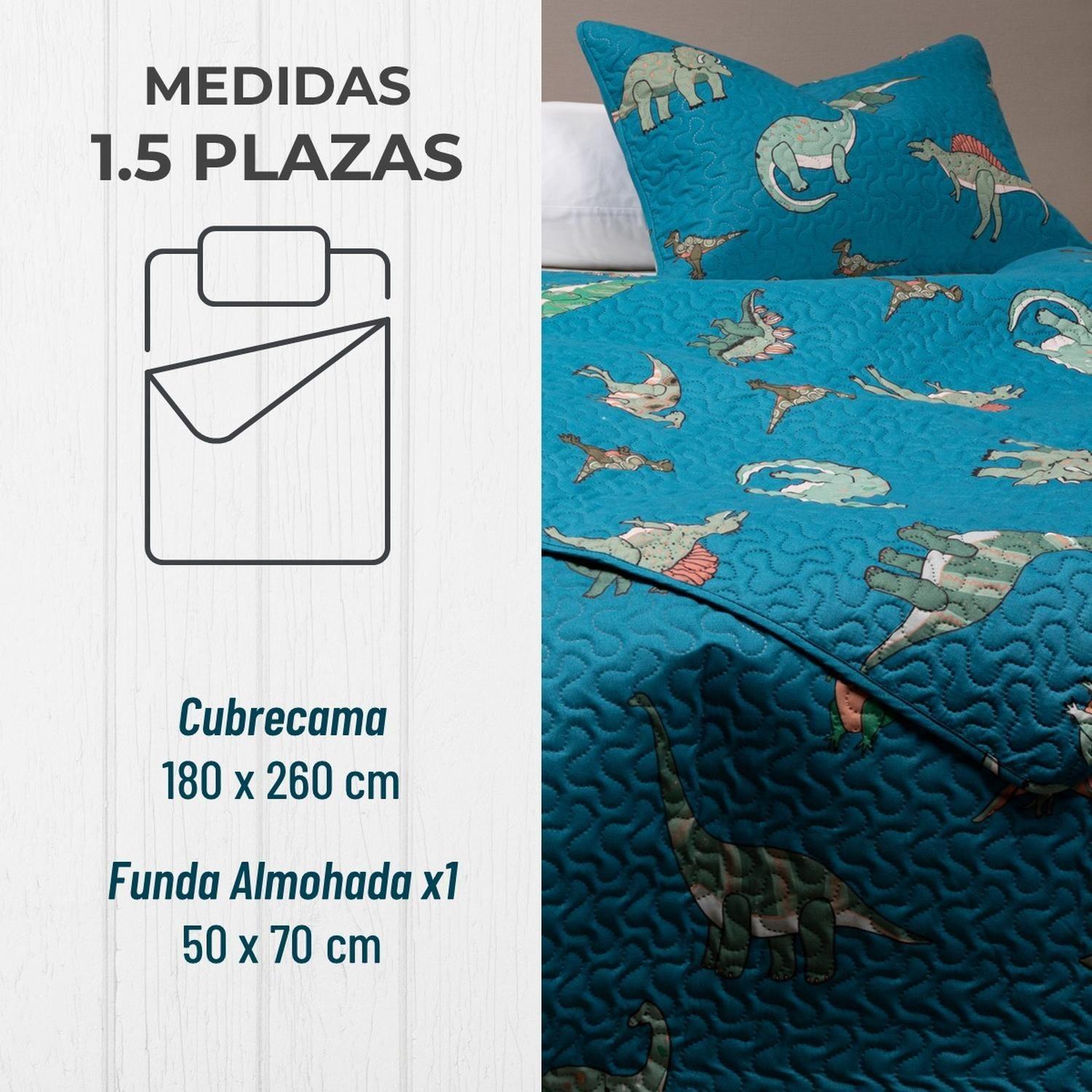 Cubrecama Cobertor Quilt Niño Niña +funda Almohada 1,5 Plaza-2