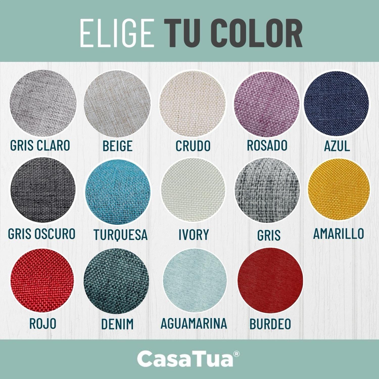 Cortina Blackout 100% 2 Paños de 140x220cm Text Lino-8