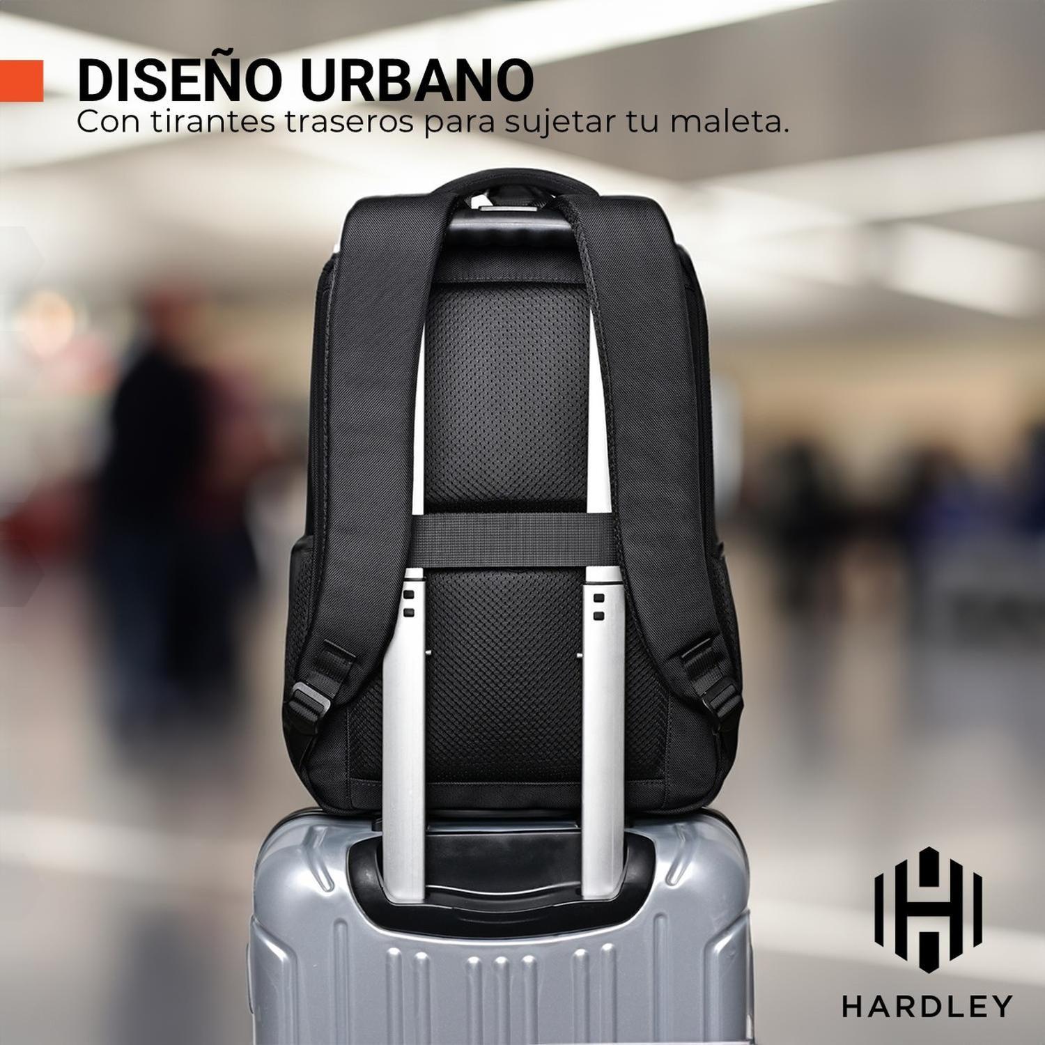 Mochila Notebook Impermeable Antirrobo Balistica Hardley Usb-2