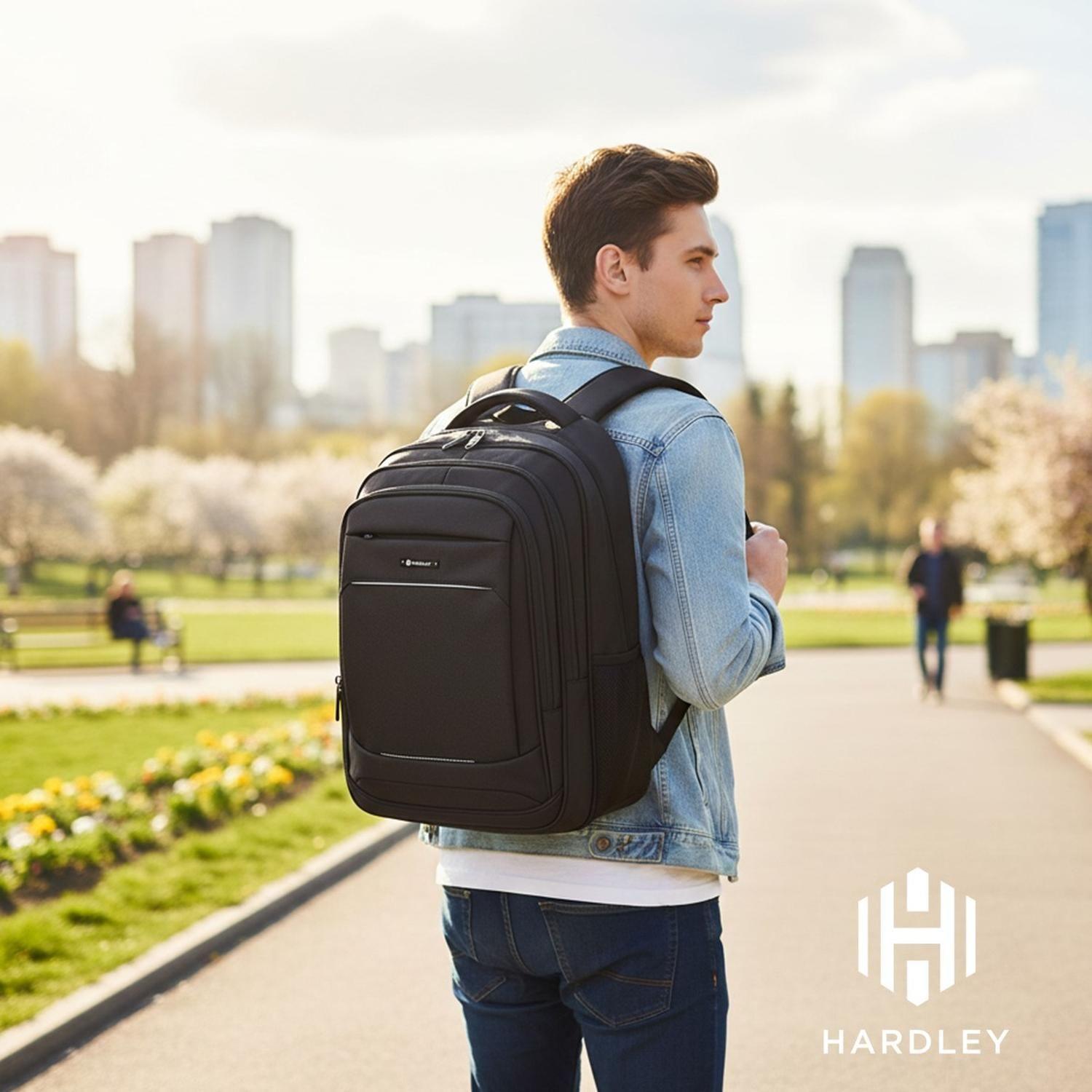 Mochila Notebook Impermeable Antirrobo Balistica 23 lt Hardley Usb-7