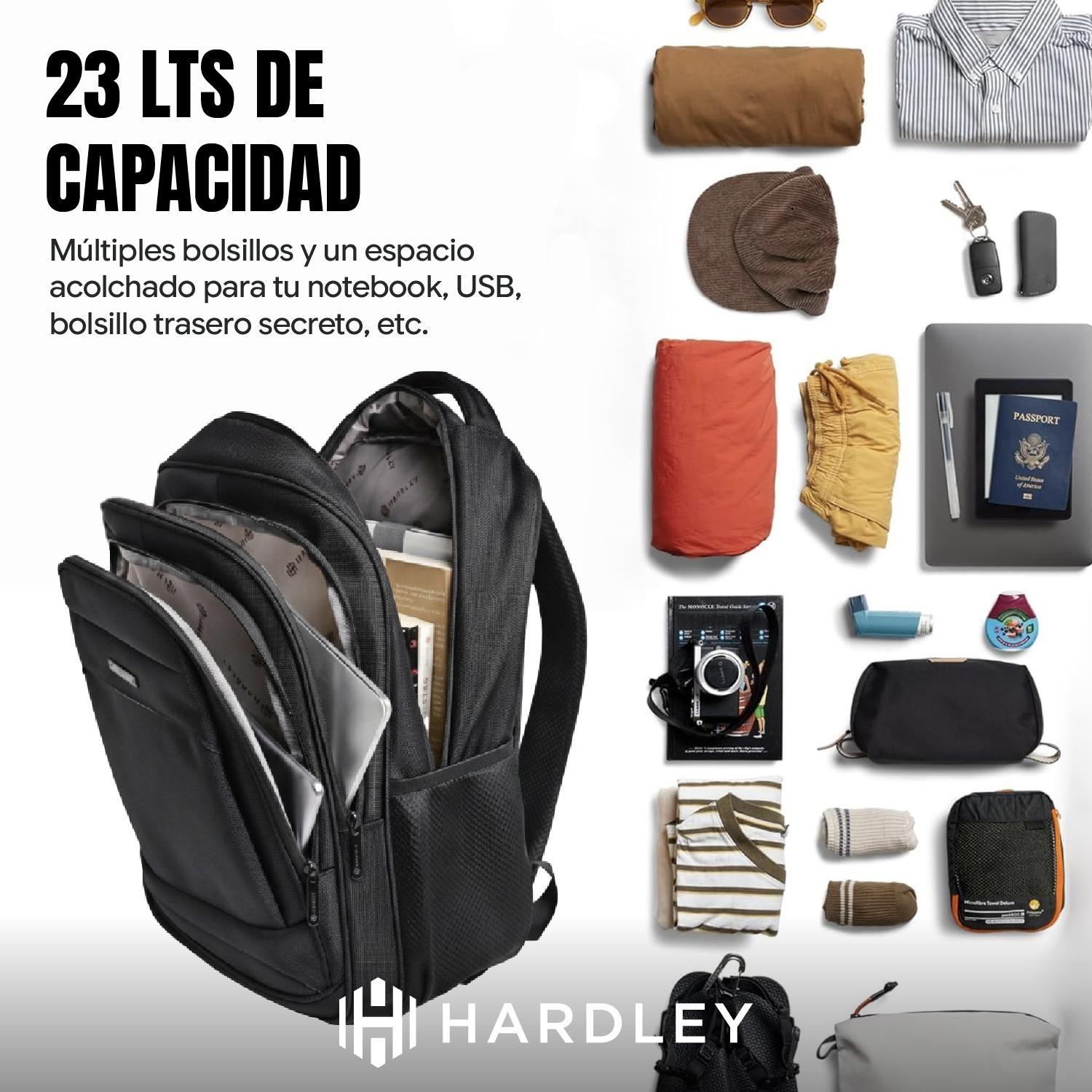 Mochila Notebook Impermeable Antirrobo Balistica 23 lt Hardley-4