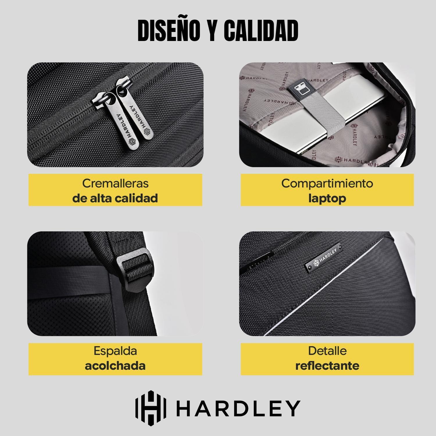 Mochila Notebook Impermeable Antirrobo Balistica 23 lt Hardley-5