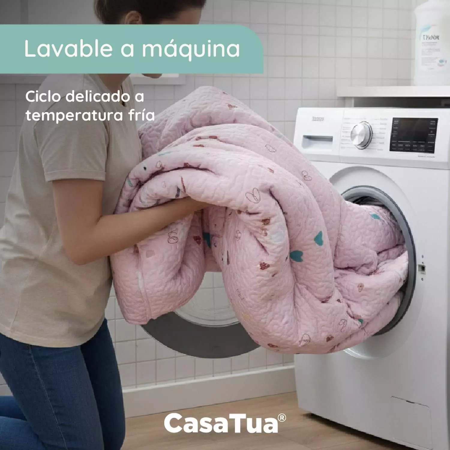 Cubrecama Quilt Reversible+funda Almohada 1,5P Niño Niña-6