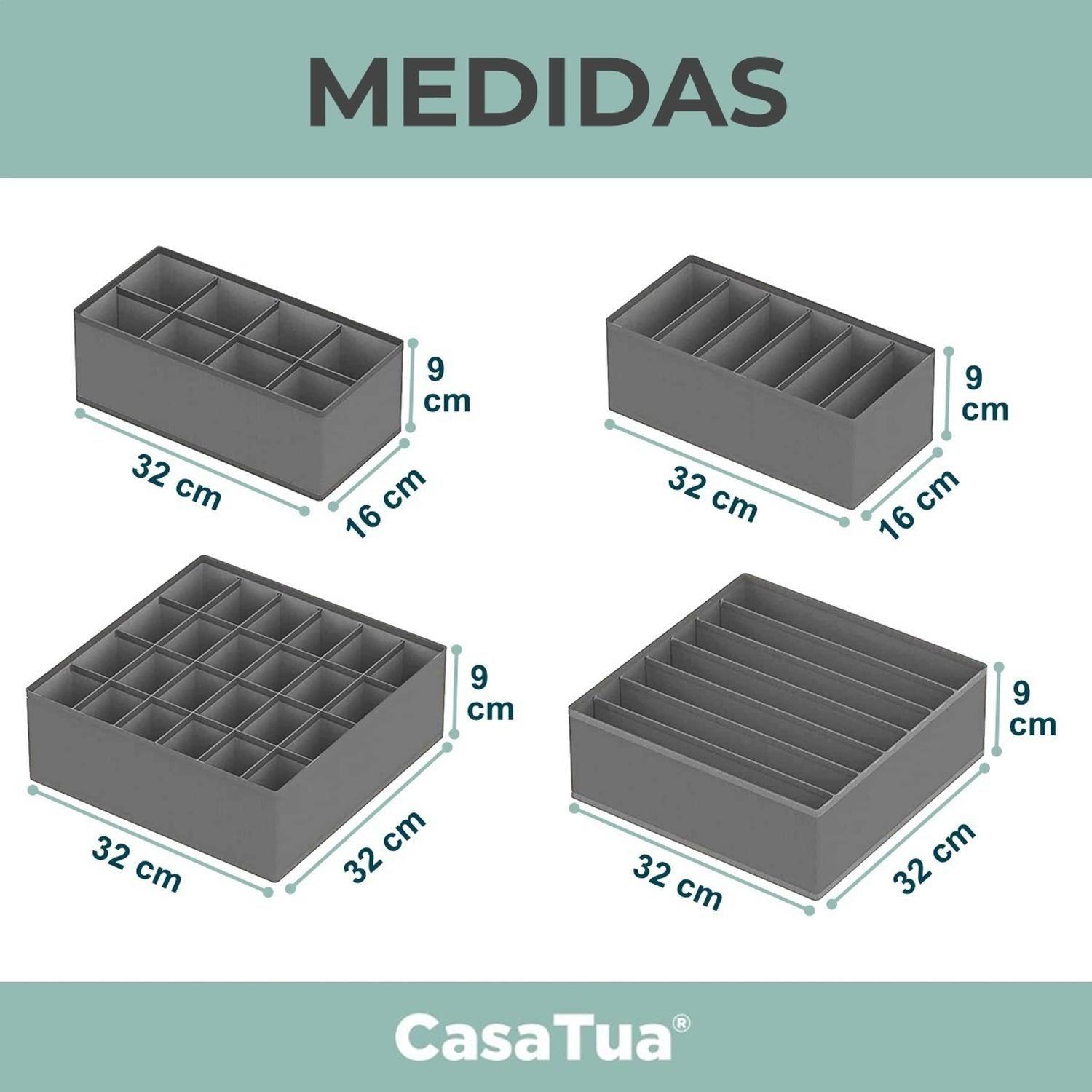 Organizador Ropa Interior Divisor Cajones CasaTua Set de 4-5