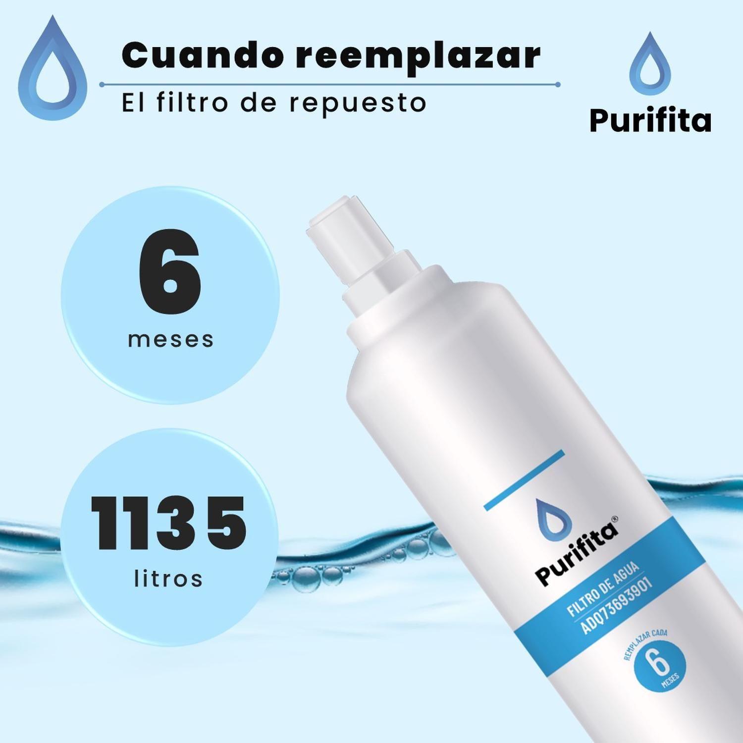 Filtro de Agua para Refrigerador LG Purifita ADQ73693901 x3-5