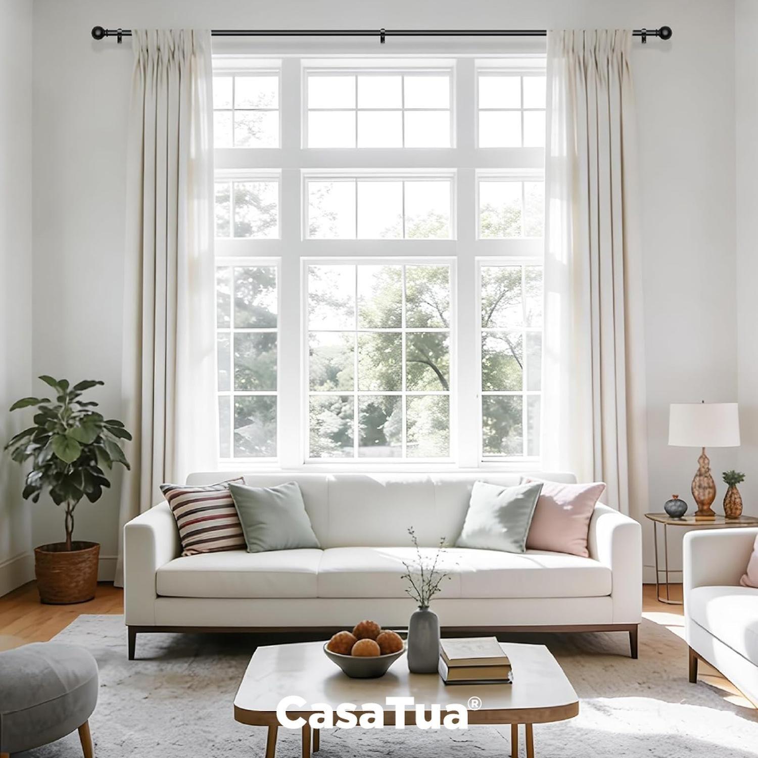 Barra Cortina CasaTua Extensible 110 a 320 cm + Soporte-9