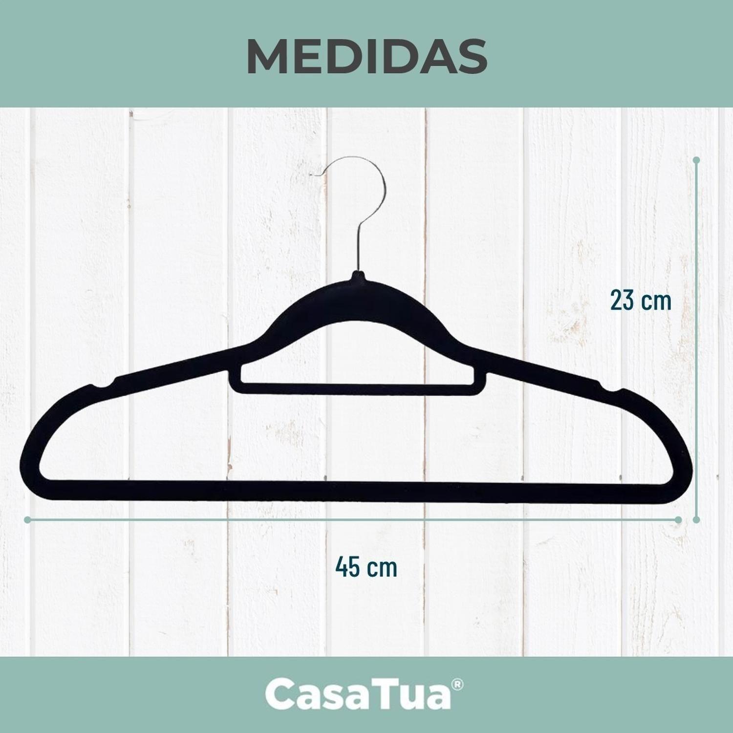 Colgadores De Ropa CasaTua Set 30u Terciopelo Antideslizante-8