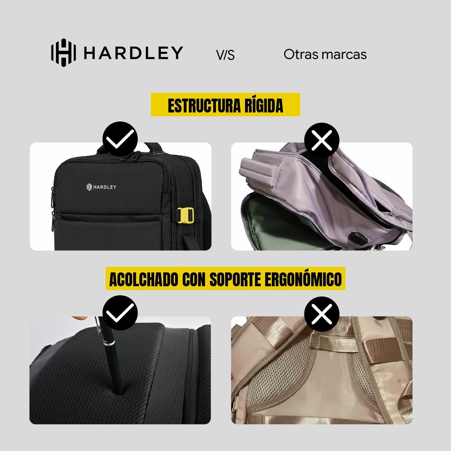 Mochila de Viaje Notebook Hardley Expandible 28L Apta Cabina-3