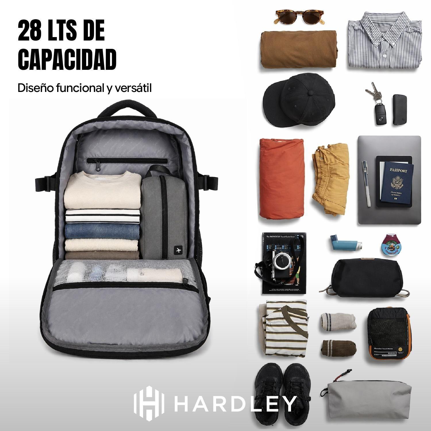 Mochila de Viaje Notebook Hardley Expandible 28L Apta Cabina-7