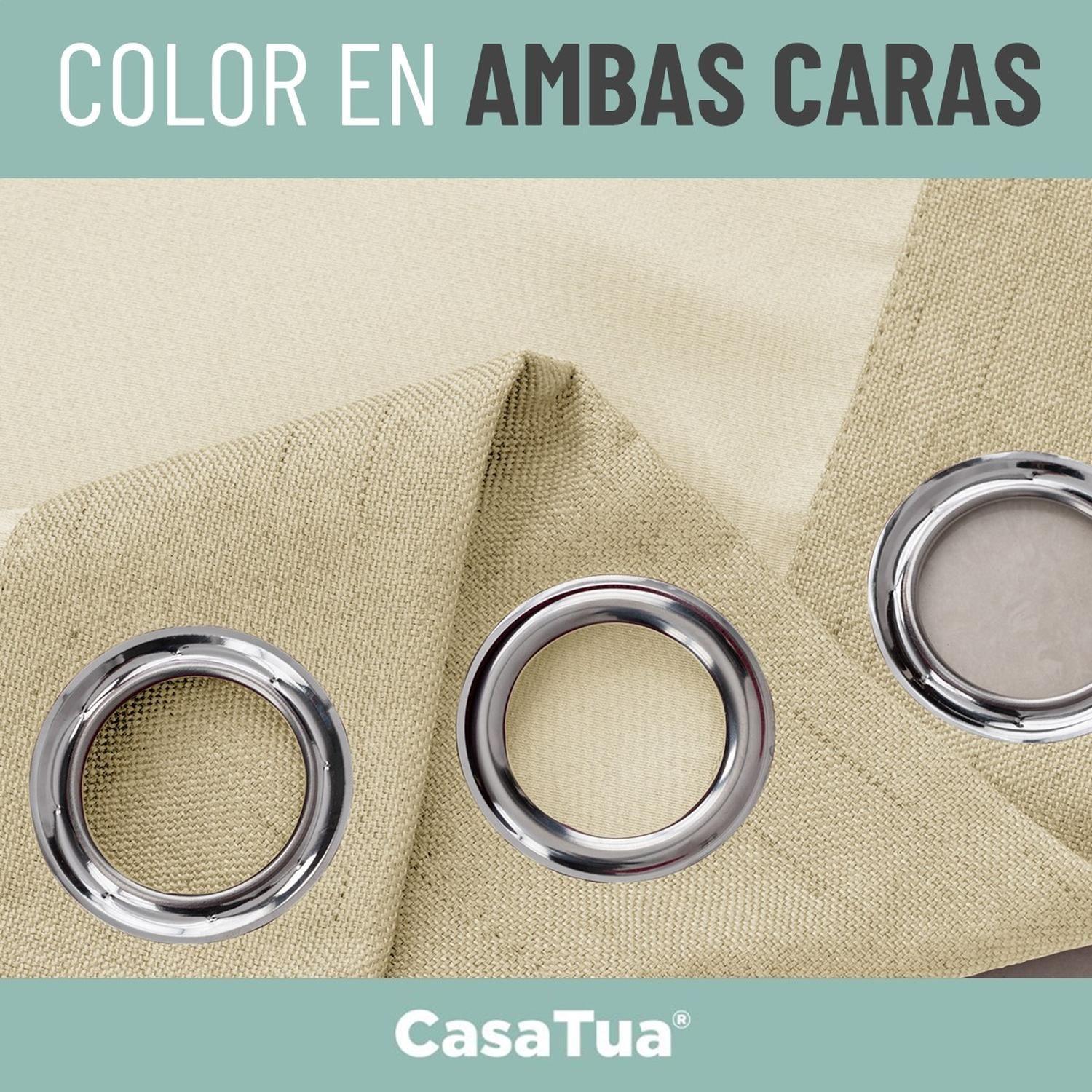 Cortina Blackout x2 Casatua 135x220 Termica Doble Cara-6