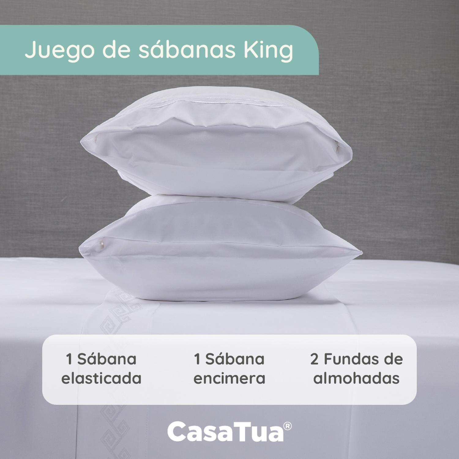 Sabanas 1800 Hotel CasaTua Ultra Suaves Bordadas King-2