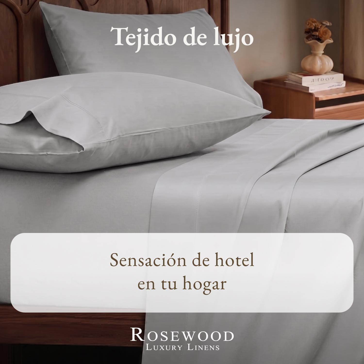Sabanas Super King 100% Algodon 500 Hilos Premium Rosewood-2