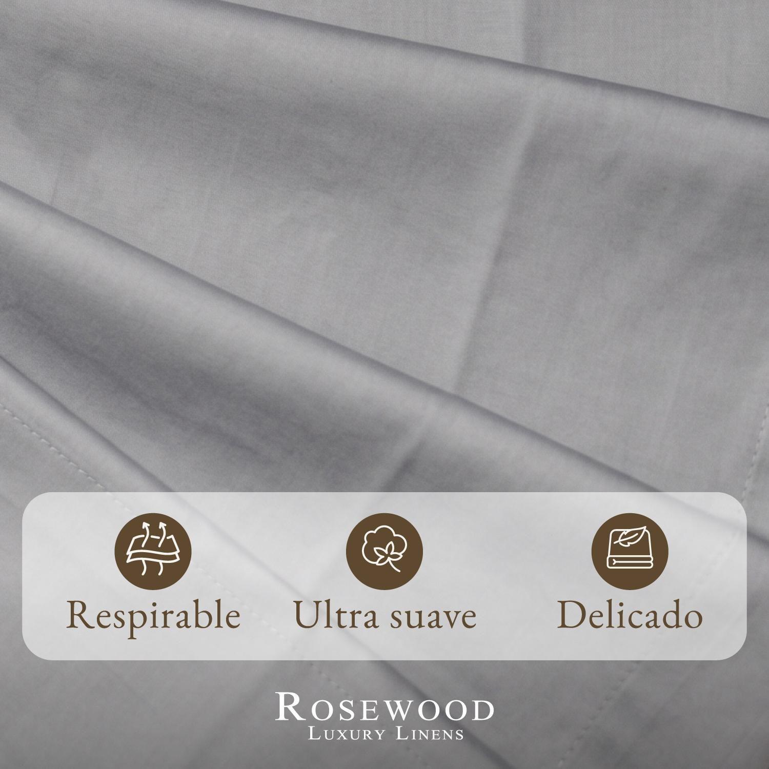 Sabanas Super King 100% Algodon 500 Hilos Premium Rosewood-3