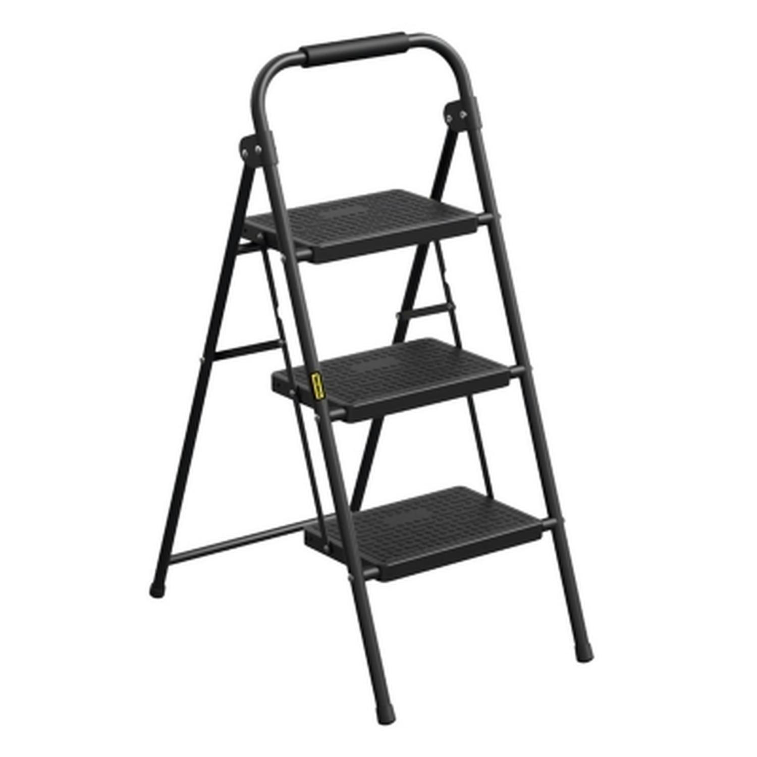Escalera Plegable Multiuso Tonsteel 3 Peldaños Resistente-0