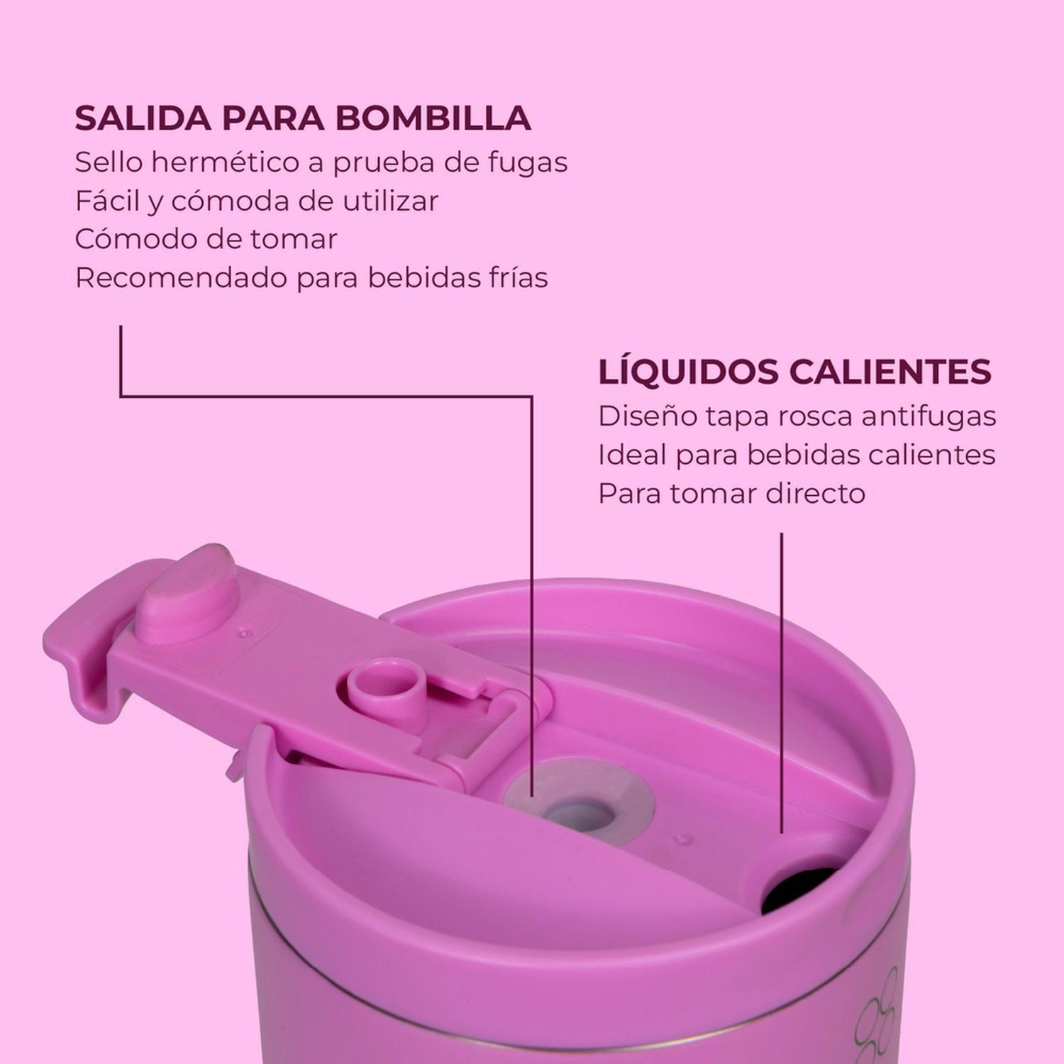 Vaso Termico Vaso Mug Termo 1,2L Acero Inox Buffer Púrpura-4