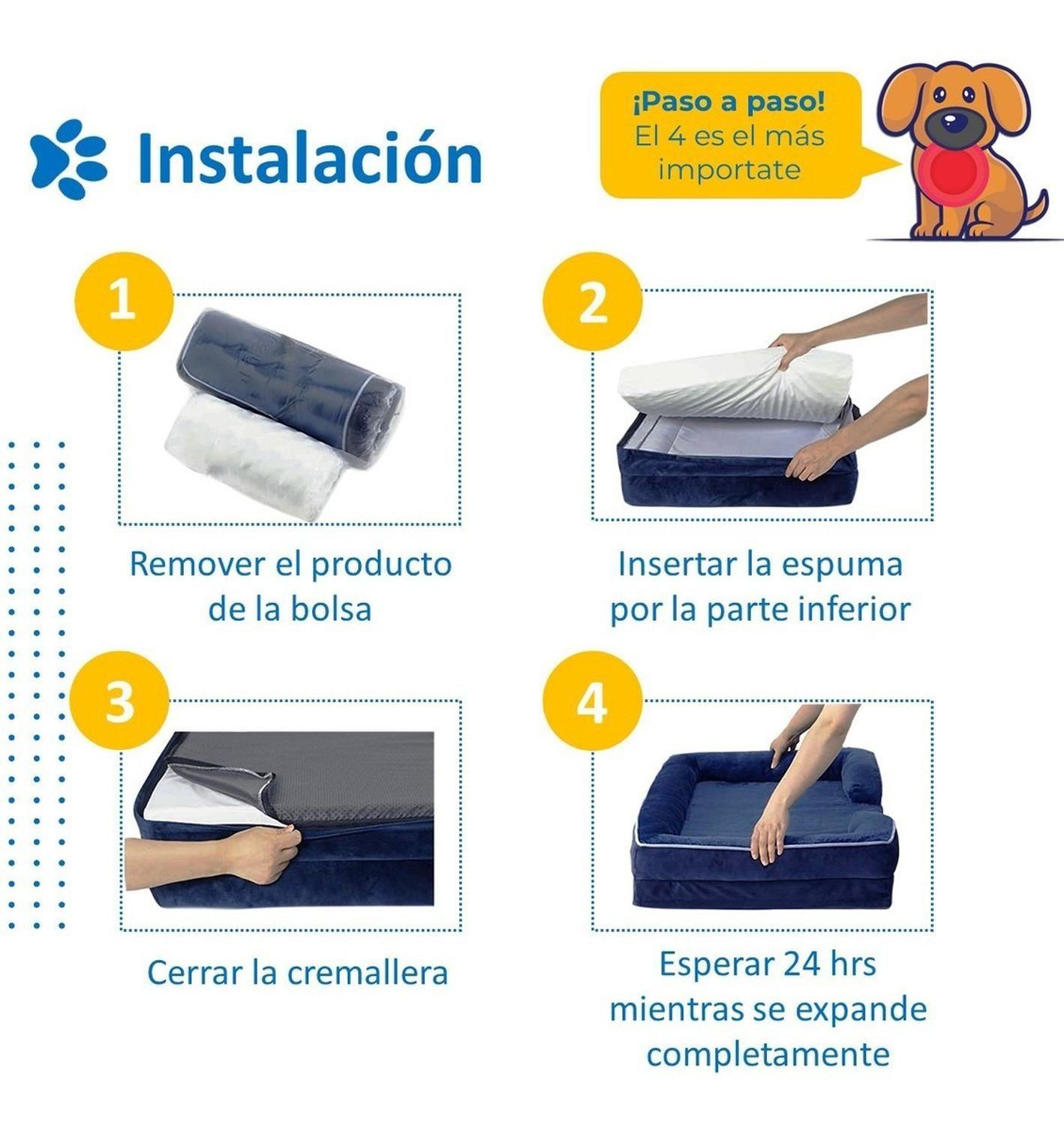 Cama Ordopedica Para Mascota Perros Y Gatos Mediana - PetPal-6