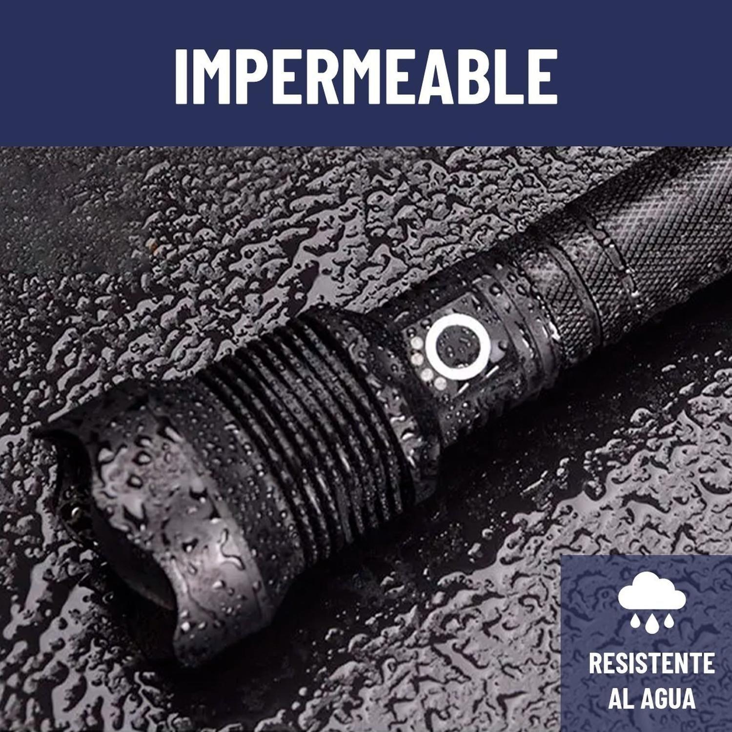 Linterna Led Tactica Maxwell Recargable Zoom Alcance 700m-3