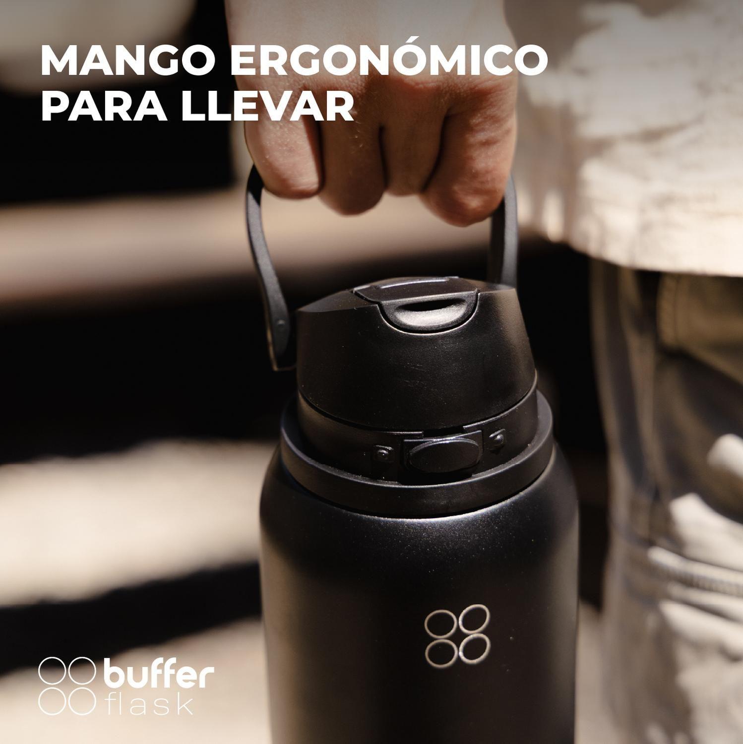 Termo Botella Termica Agua Buffer Acero Inox 1L x2-3