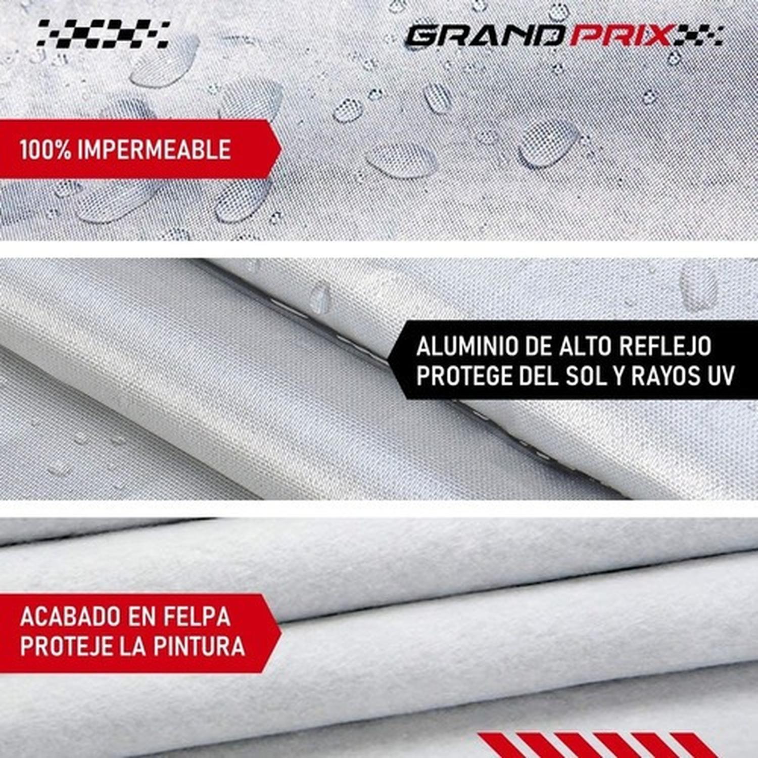 Carpa Cubre Auto GrandPrix Calidad Premium Impermeable Suave-1