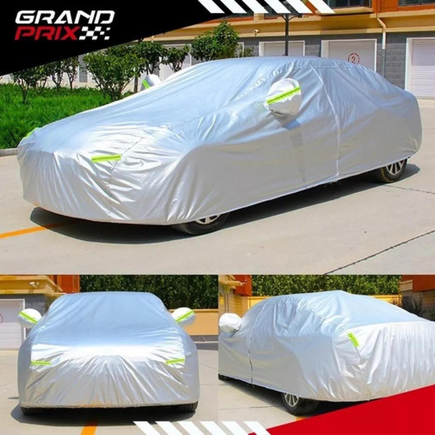 Carpa Cubre Auto GrandPrix Calidad Premium Impermeable Suave-5