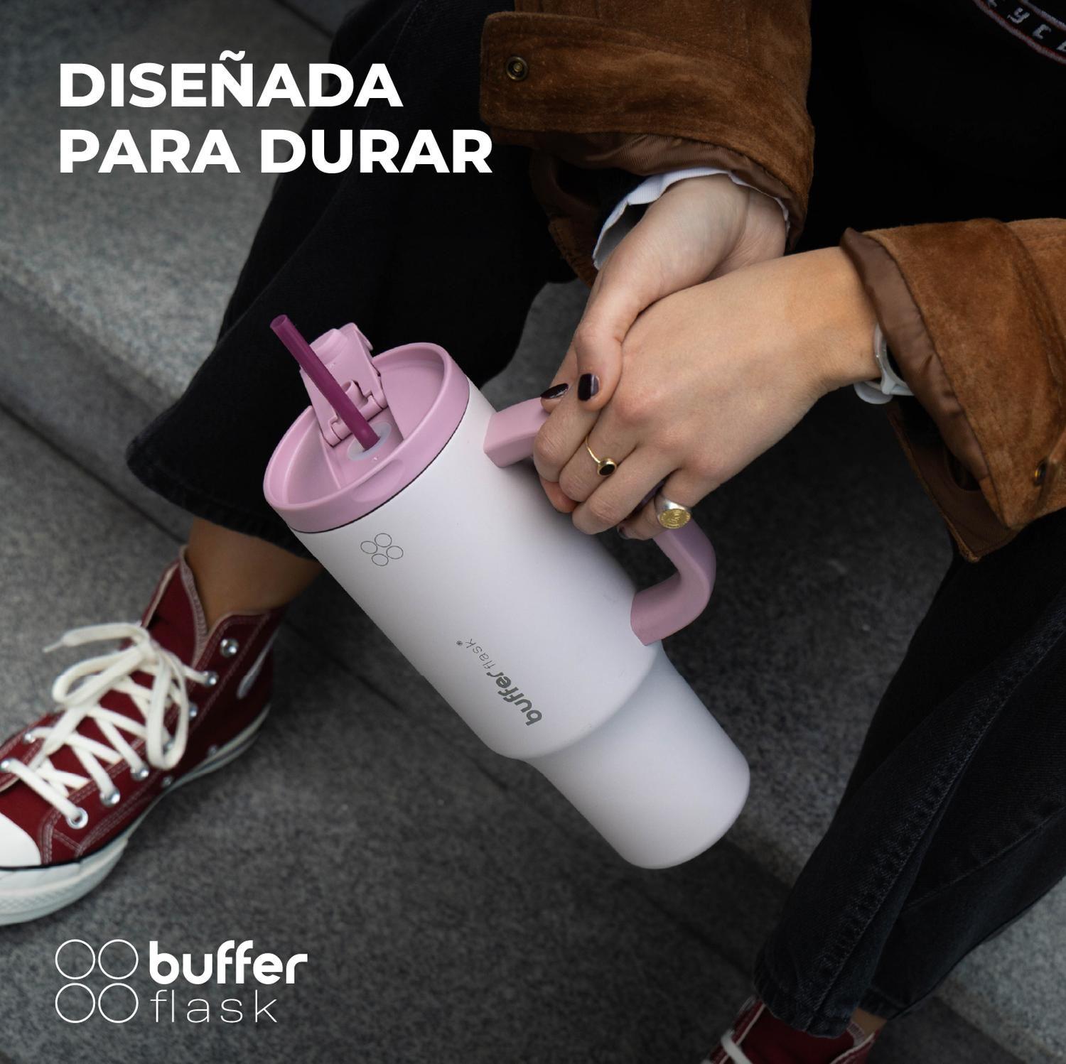 Vaso Termico Vaso Mug Termo 1,2L Acero Inox Buffer Salmón-5