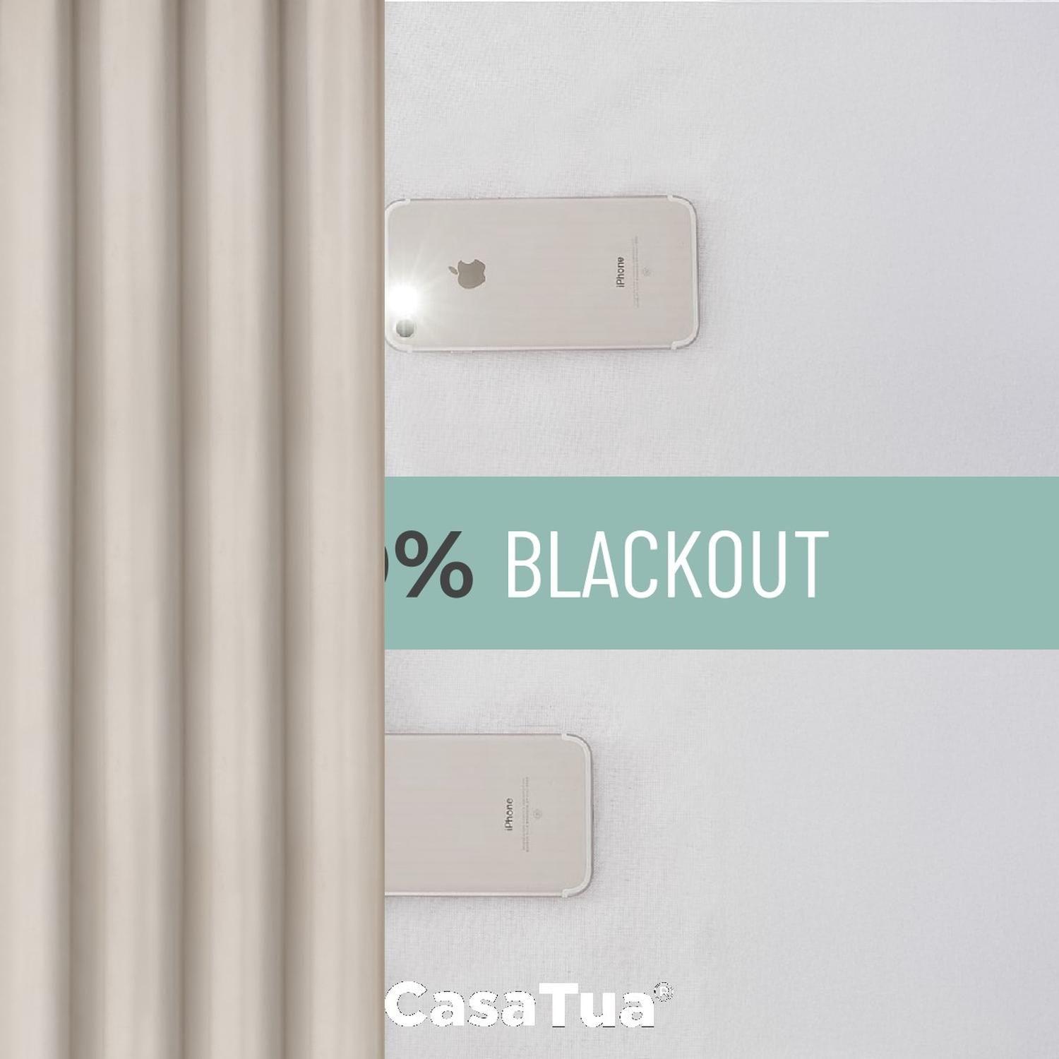 Cortina 100% Blackout Terciopelo Engomada 135x220 Casatua x2-1