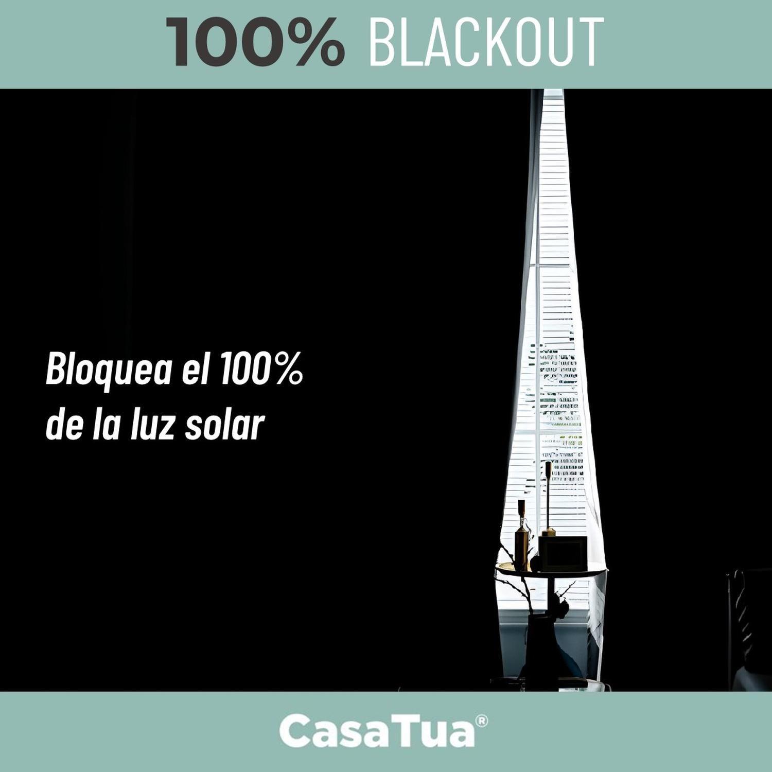 Cortina 100% Blackout Terciopelo Engomada 135x220 Casatua x2-4