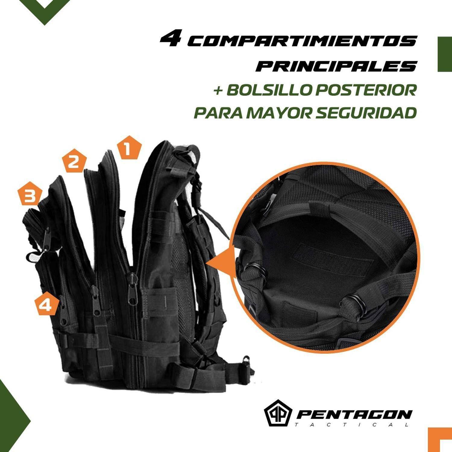 Mochila Tactica Militar Outdoor Pentagon 30l Impermeable-2