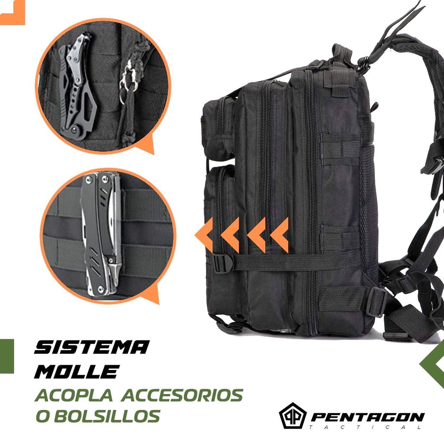 Mochila Tactica Militar Outdoor Pentagon 30l Impermeable-4
