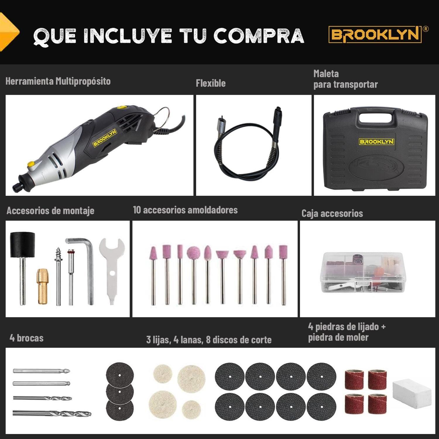 Herramienta Rotativa 170W tipo Dremel Set con 40 accesorios-4