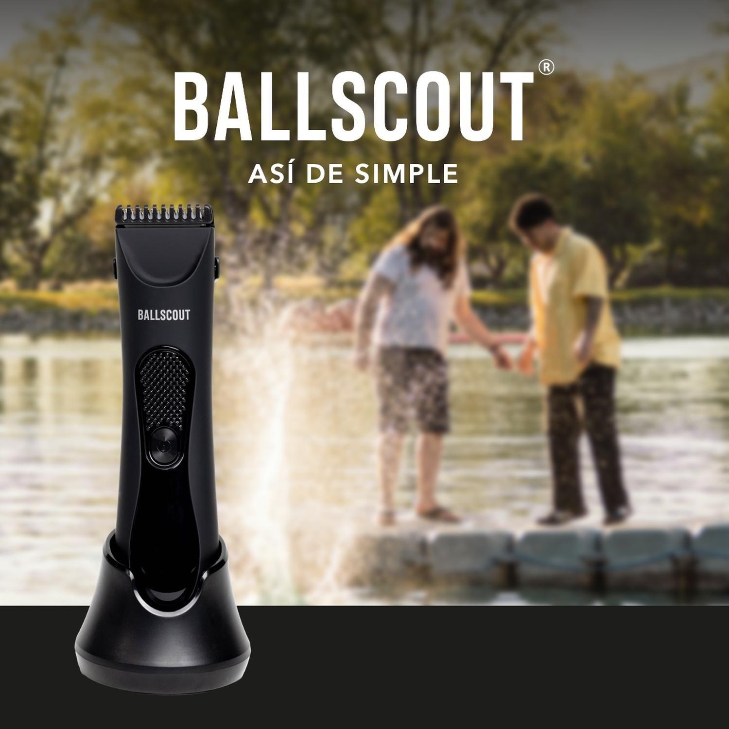Afeitadora Ballscout Smooth Resistente Al Agua Kit Negro Mate-3