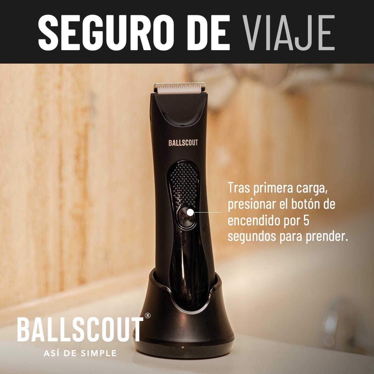 Afeitadora Ballscout Smooth Resistente Al Agua Kit Negro Mate-6