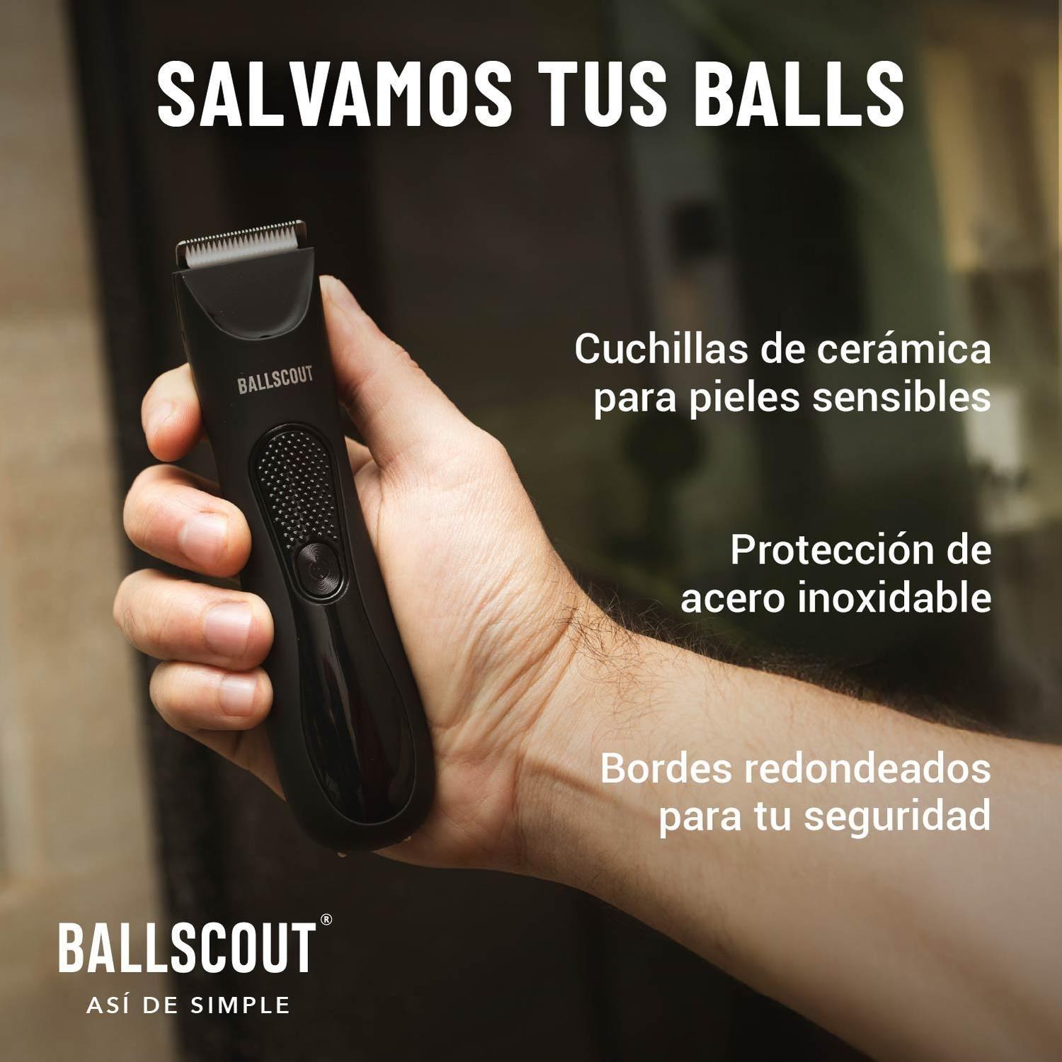 Afeitadora Ballscout Smooth Resistente Al Agua Kit Negro Mate-1