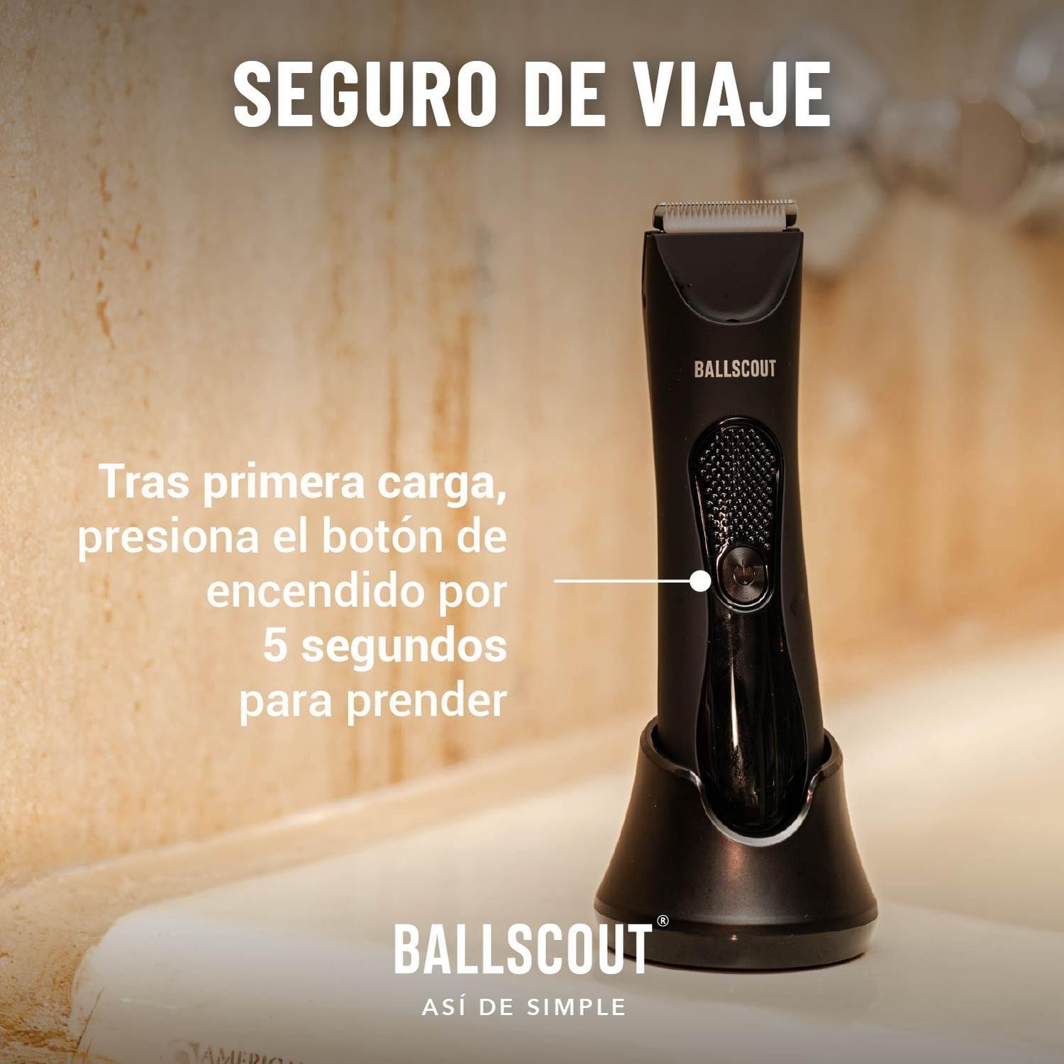 Afeitadora Ballscout Smooth Resistente Al Agua Kit Negro Mate-4