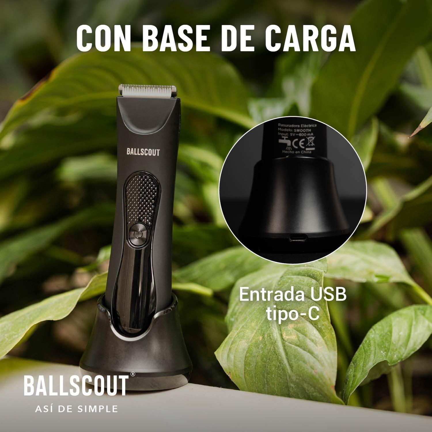 Afeitadora Ballscout Smooth Resistente Al Agua Kit Negro Mate-5
