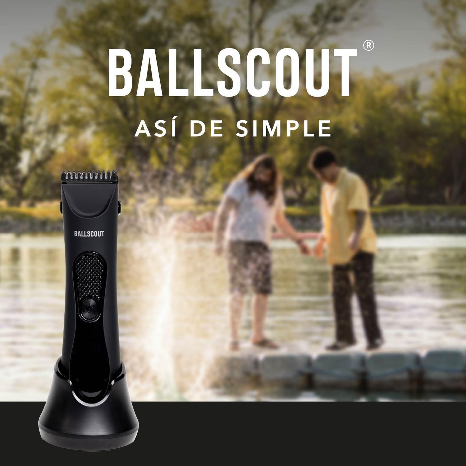 Afeitadora Ballscout Smooth Resistente Al Agua Kit Negro Mate-8